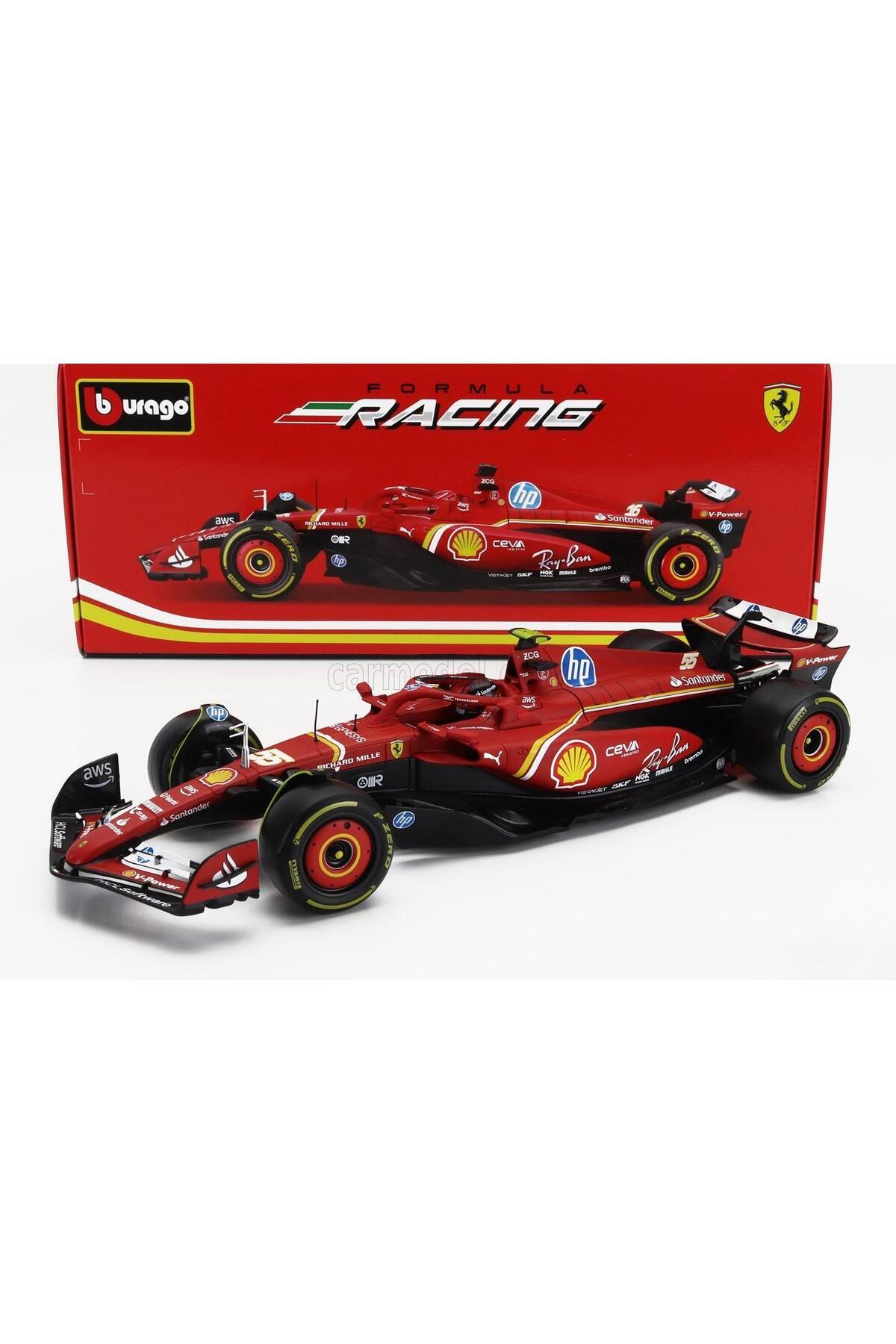 Burago Bburago 1/18 Ferrari F1 Formula Yarış Arabası Carlos Sainz