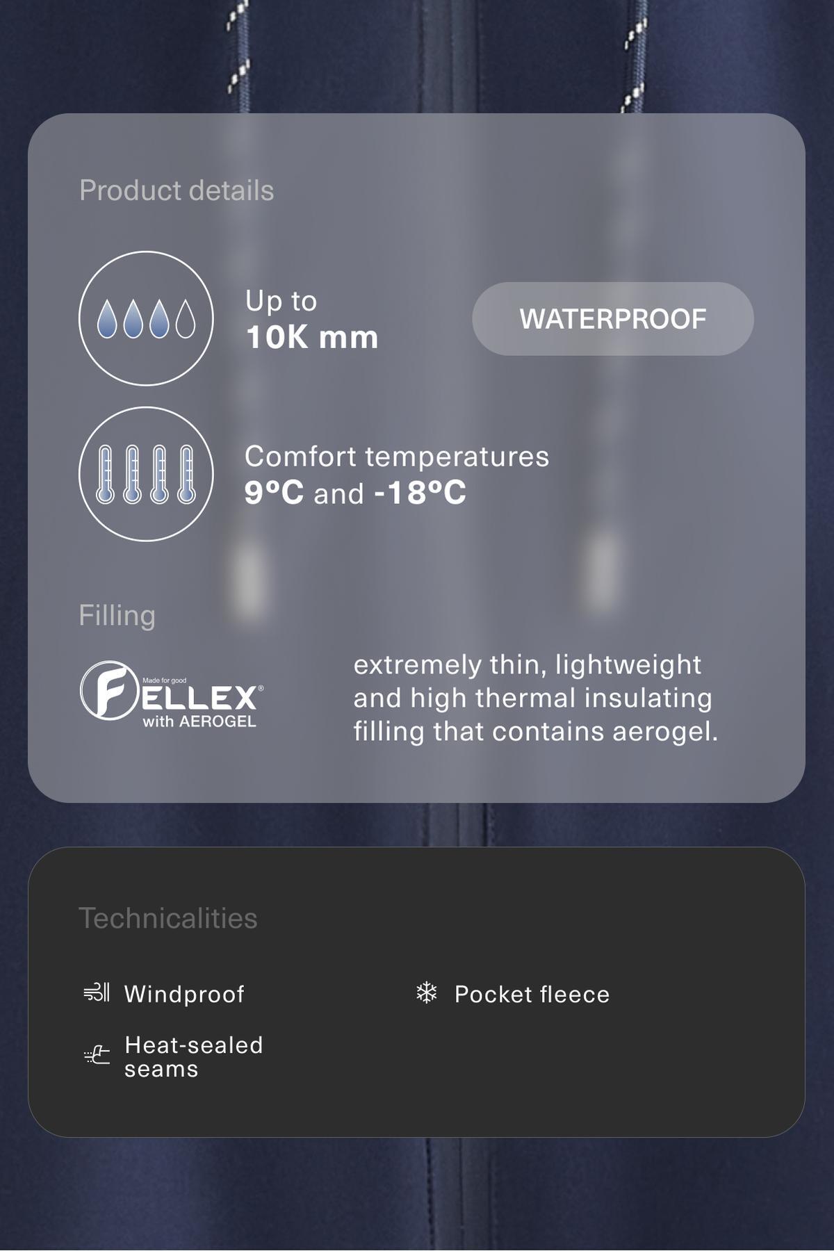 Oysho  10k AEROGEL FELLEX® su geçirmez dolgulu ceket - Görsel 3