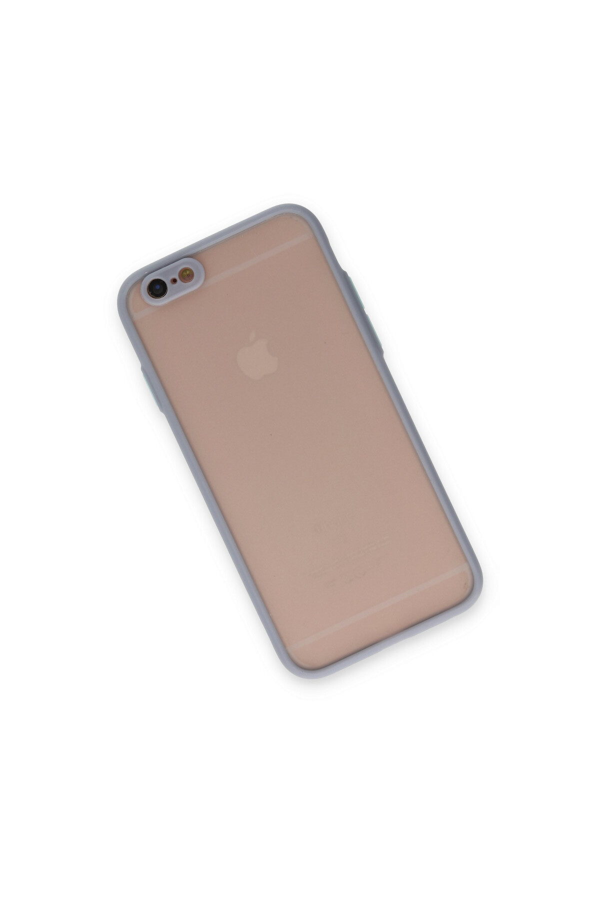 iPhone 6 İçin Uyumlu Buzlu Tasarım Renkli Tuş Mat Tasarım Sararmaz Kılıf