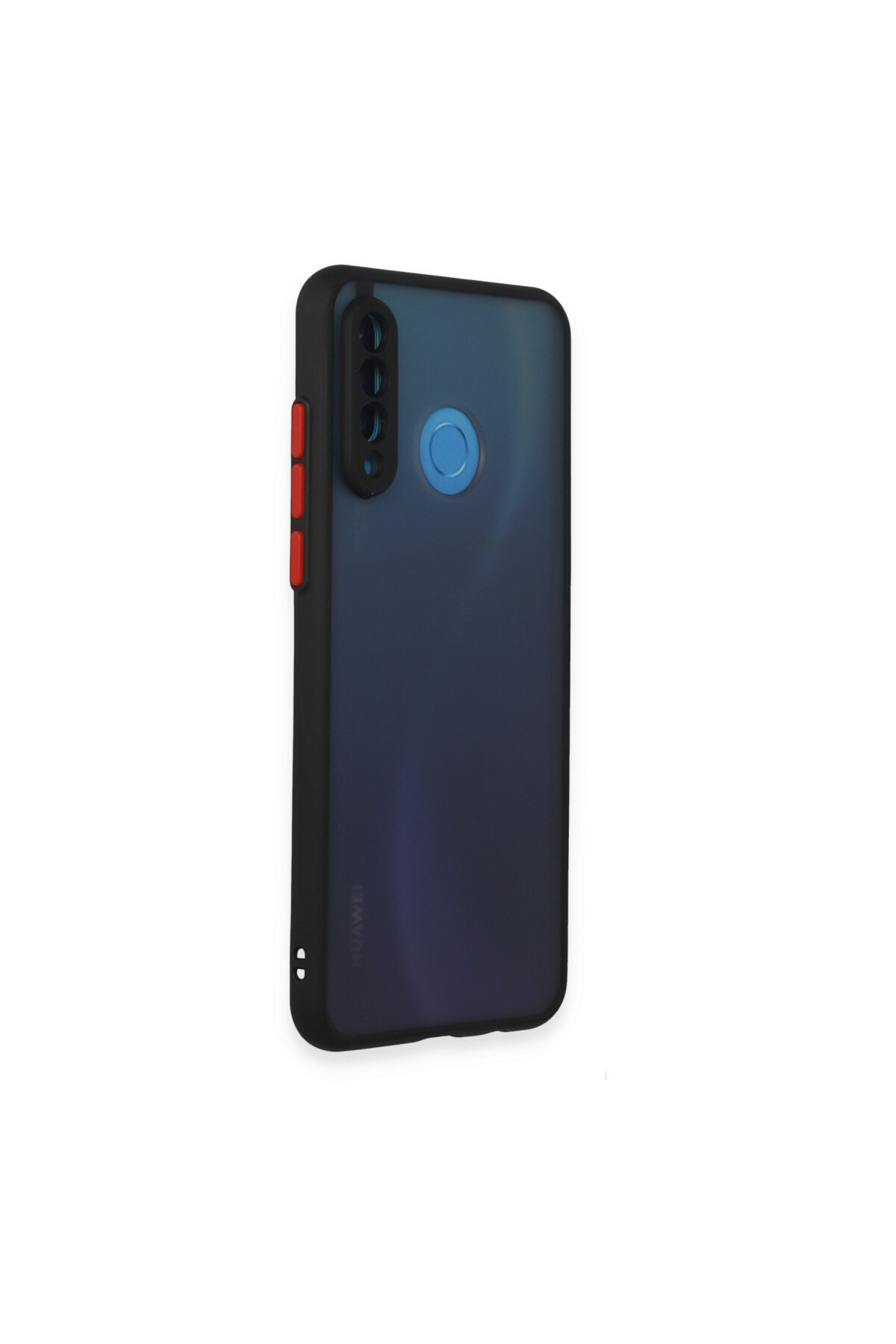 Huawei P30 Lite İçin Uyumlu Buzlu Tasarım Renkli Tuş Mat Tasarım Sararmaz Kılıf