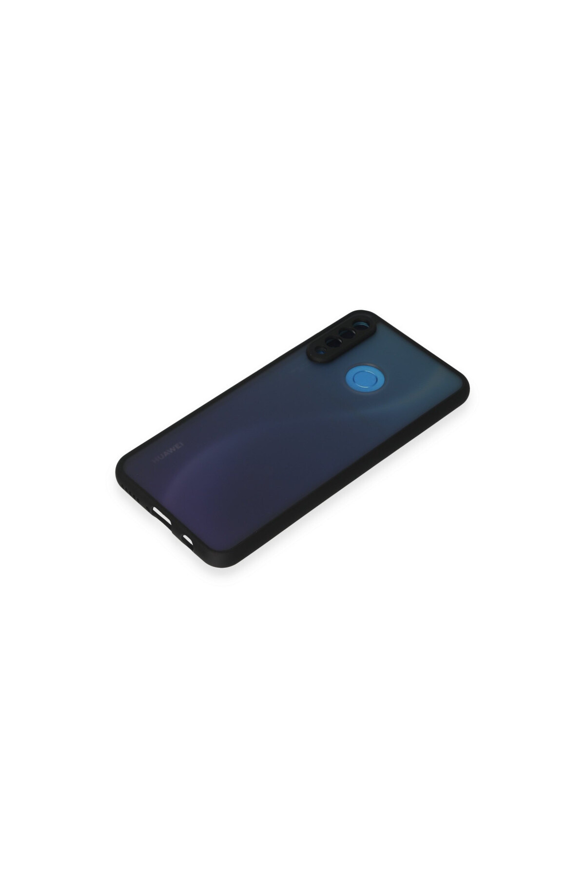 Huawei P30 Lite İçin Uyumlu Buzlu Tasarım Renkli Tuş Mat Tasarım Sararmaz Kılıf