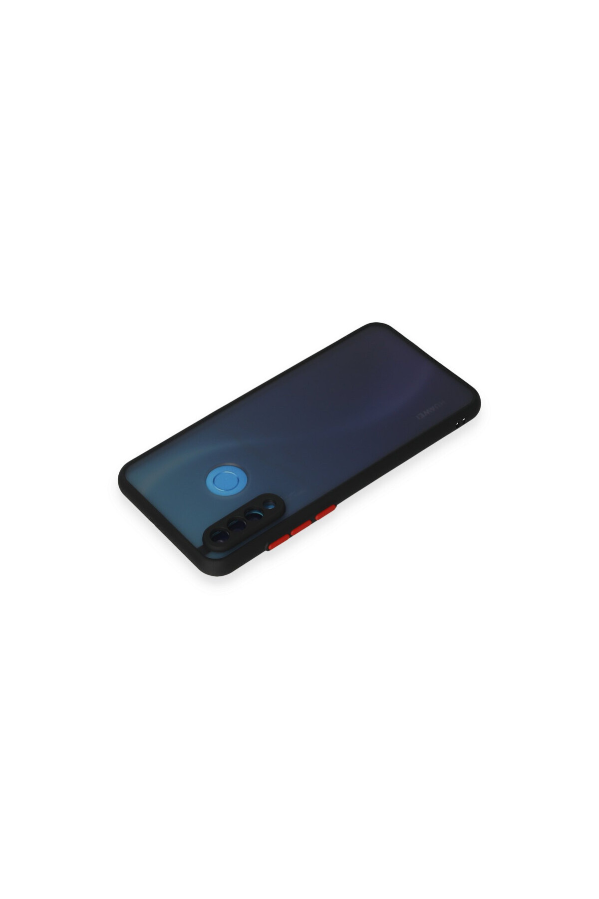 Huawei P30 Lite İçin Uyumlu Buzlu Tasarım Renkli Tuş Mat Tasarım Sararmaz Kılıf