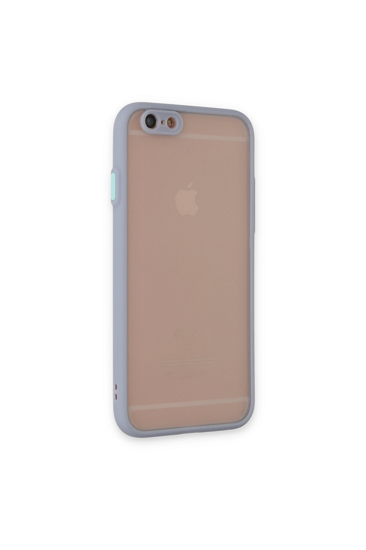 iPhone 6 İçin Uyumlu Buzlu Tasarım Renkli Tuş Mat Tasarım Sararmaz Kılıf