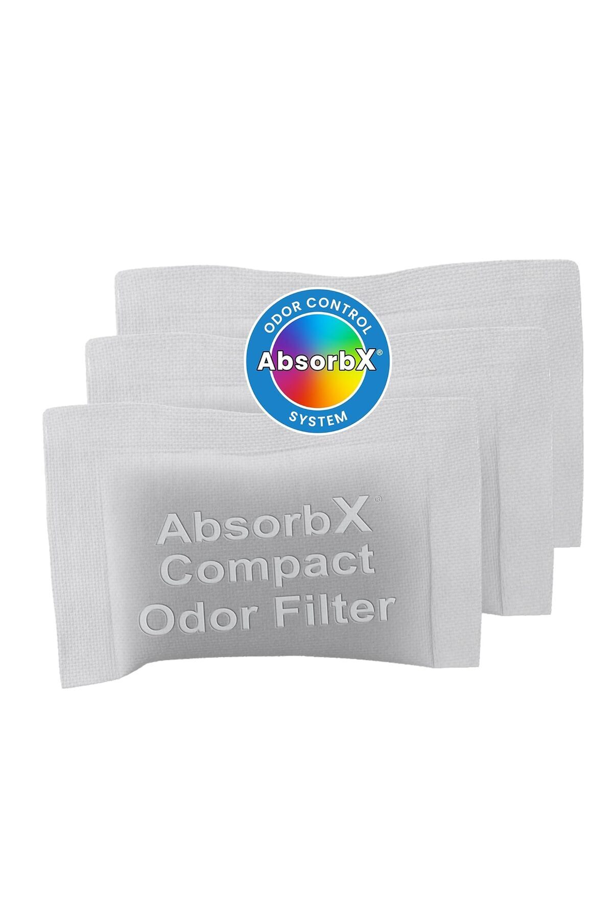 Delixa iTouchless 3 39;lü Paket AbsorbX Kokuları Emer Çöp Koku Gici Kompakt Filtreler 4 Gal ve Daha Küçük Ç