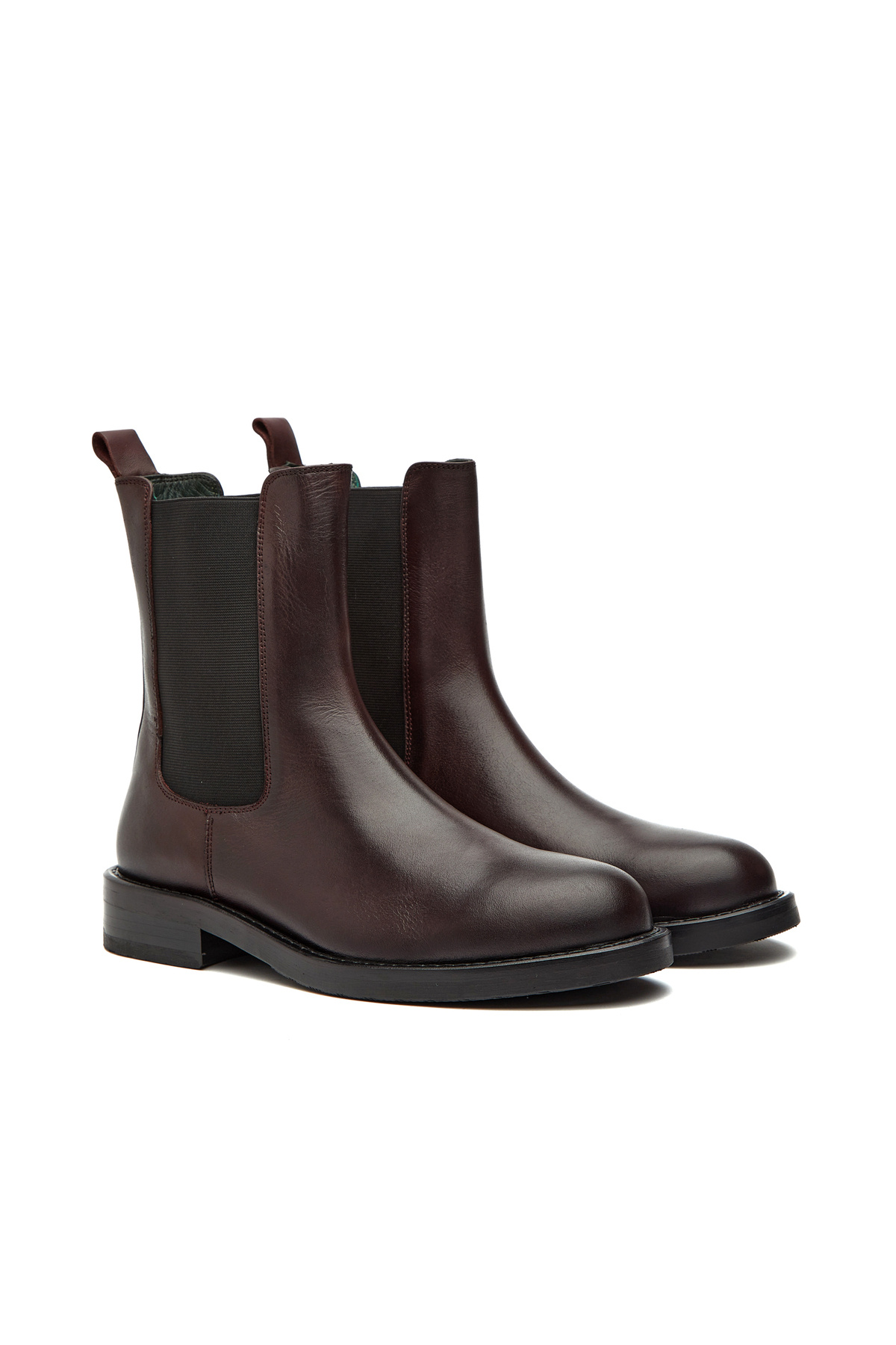 Women's Leather Claret Red Boots