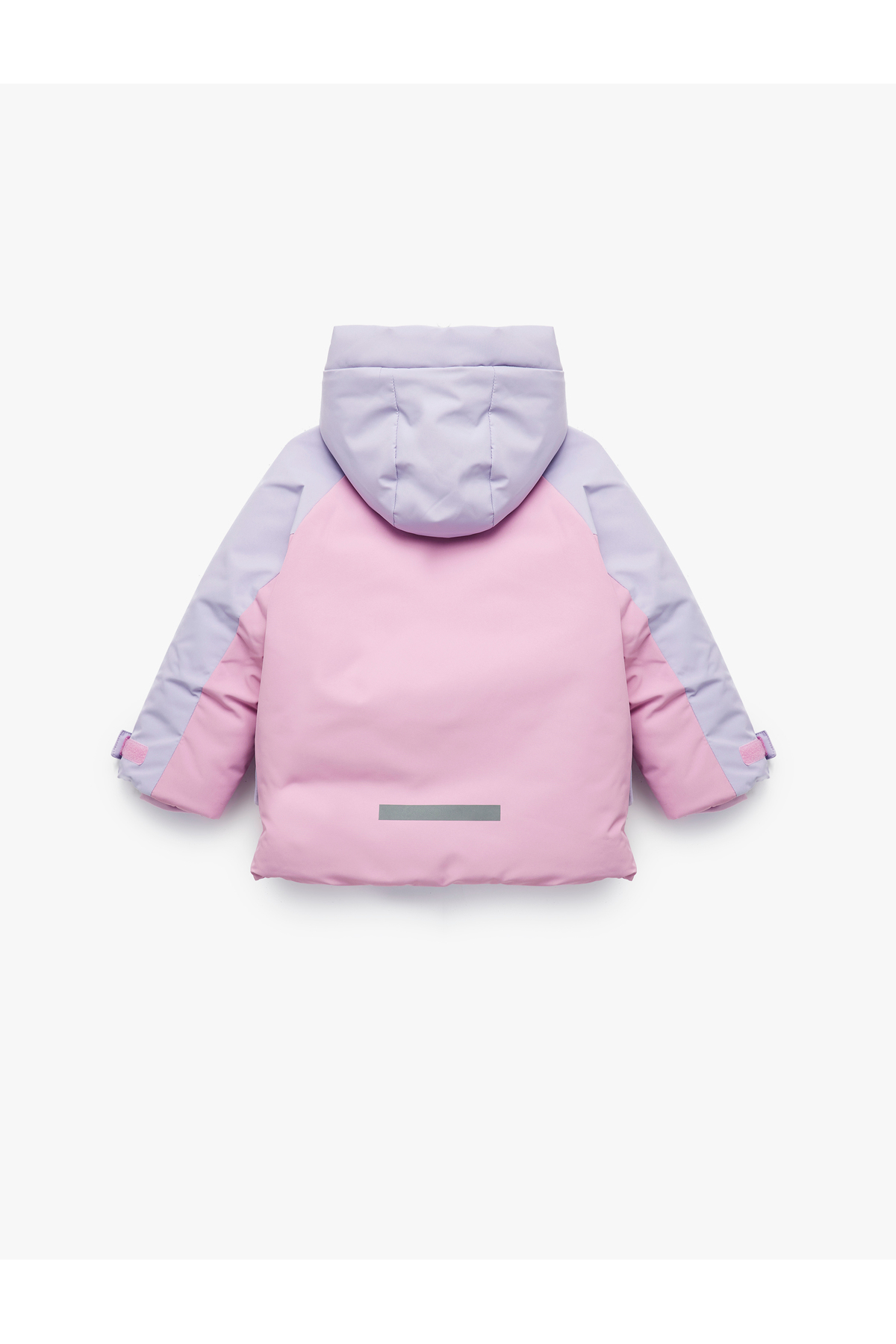 Koton Uzun Kollu Kapaklı Cep Detaylı Renk Bloklu Fermuarlı Kapşonlu Oversize Kayak Montu fotoğrafı 4 (önizleme)