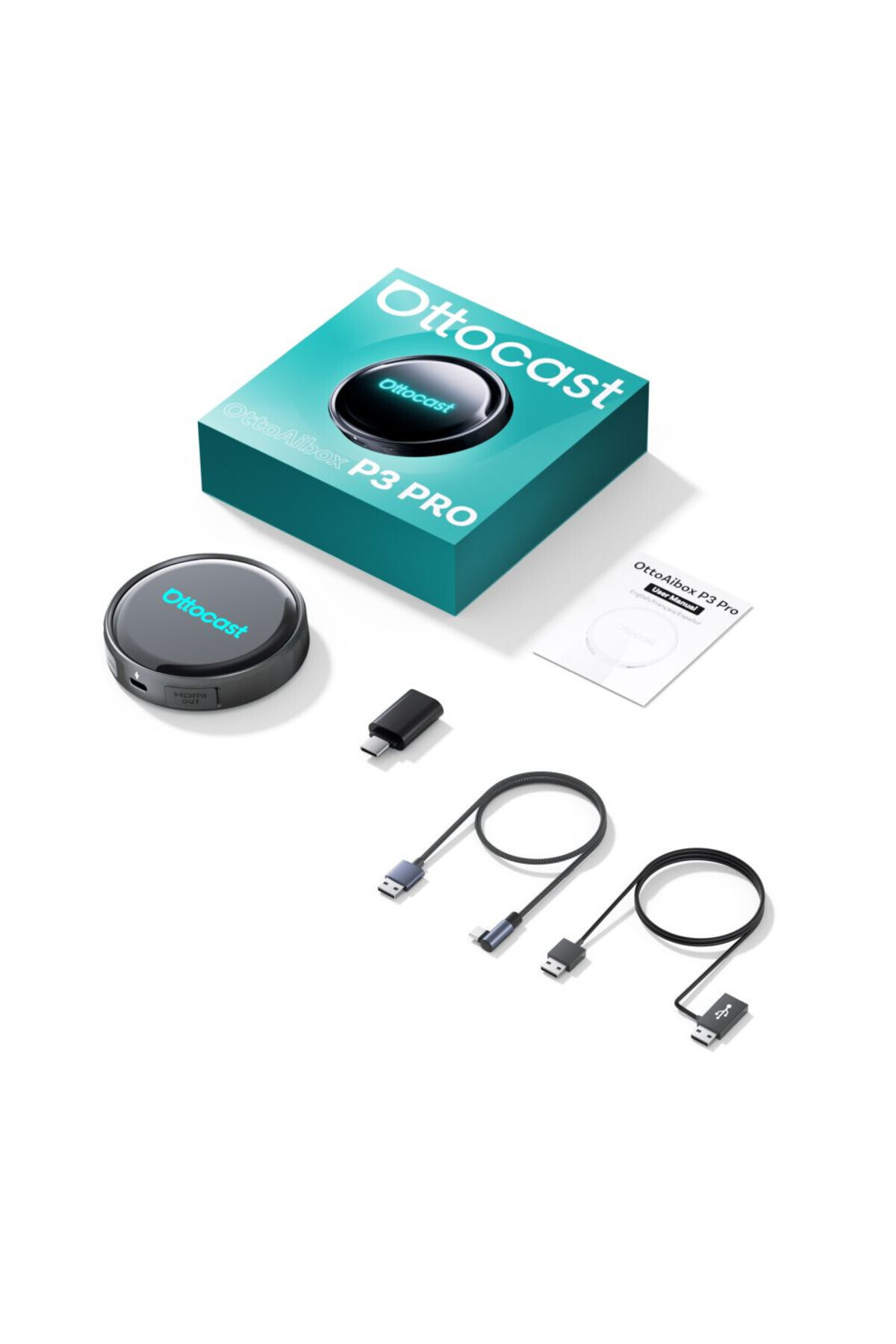 Ottocast Aibox P3 PRO Android13 8+128GB SM6225 CloudSIM Wireless