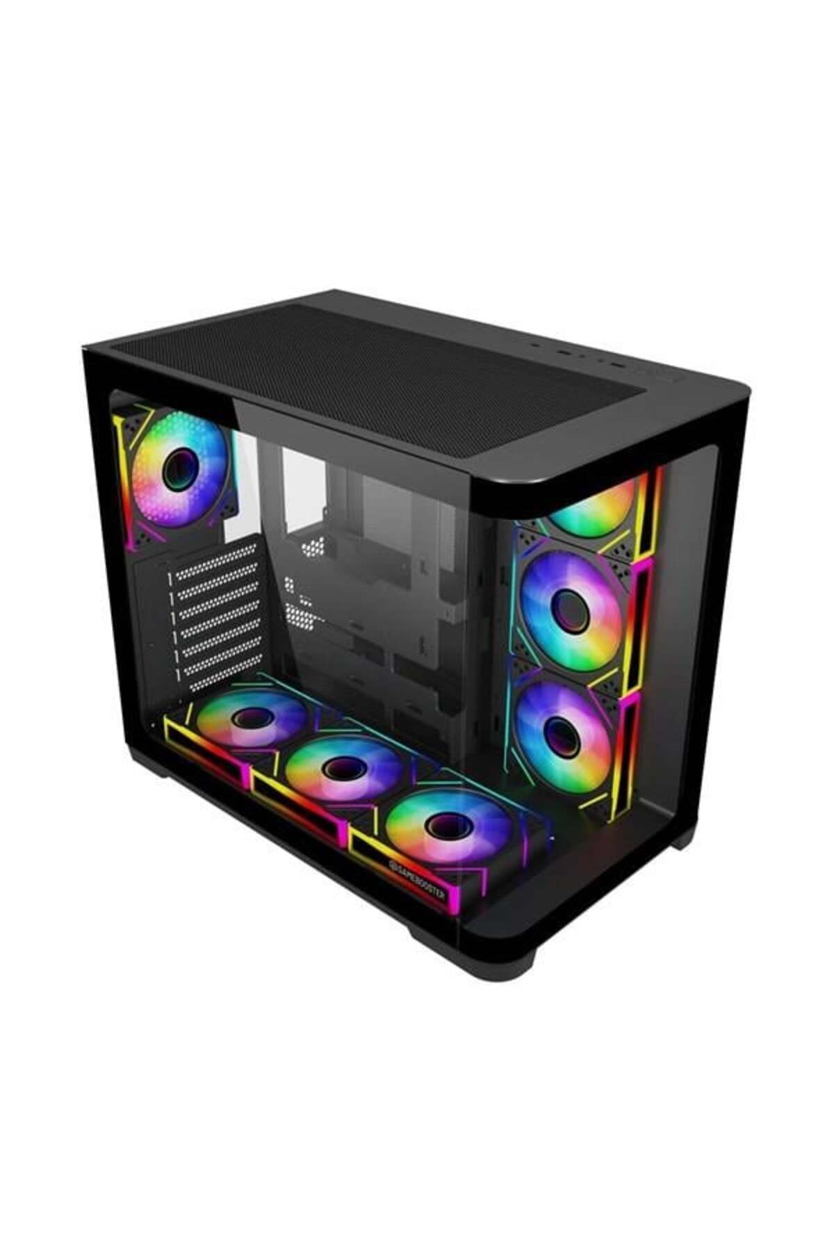 GAMEBOOSTER GAMEBOSTER 750W 80+ BRONZE GB-G2852B-750W 7-FANLI GAMING MID-TOWER PC KASASI