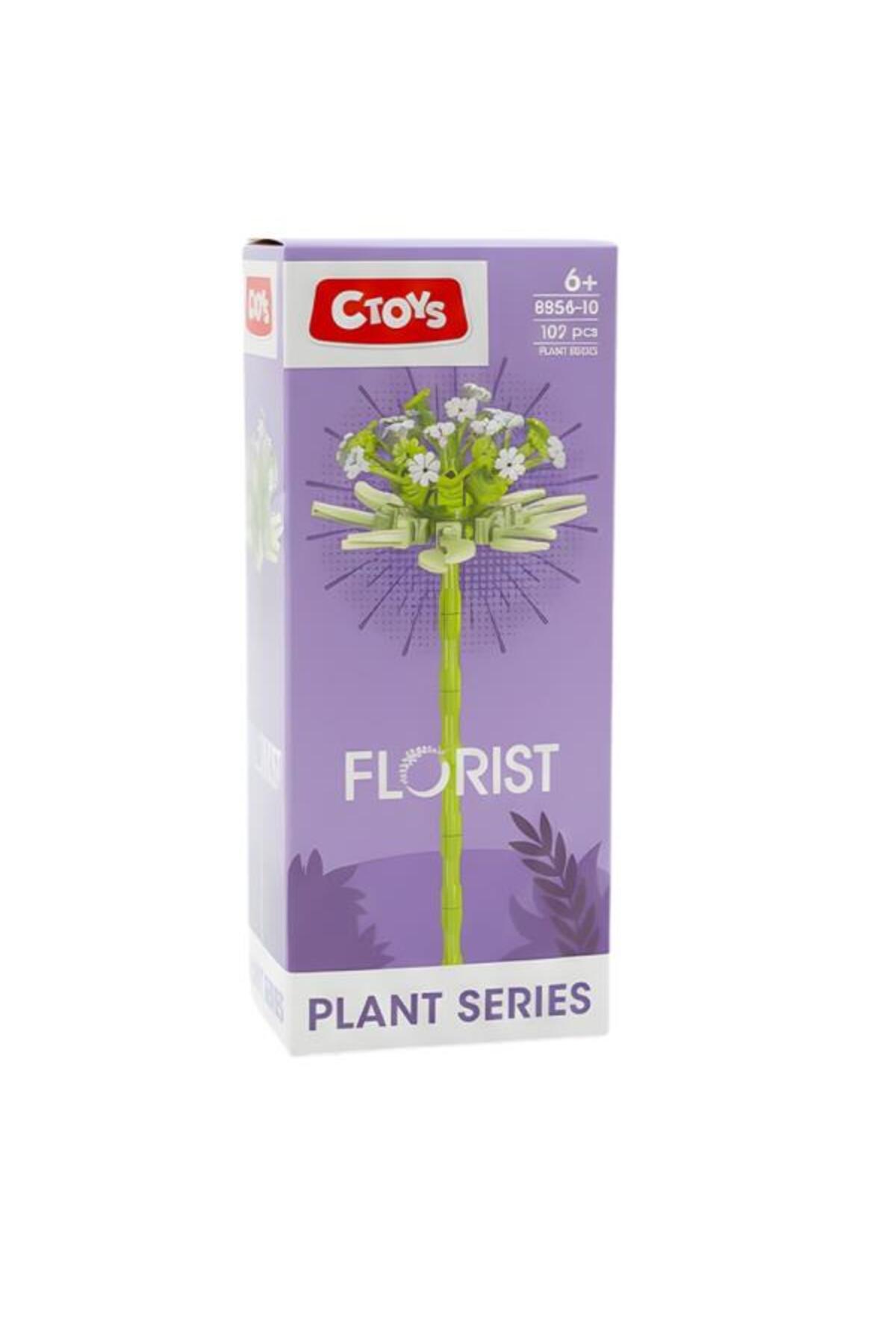 مجموعه گیاهان Ctoys، بلوک گل‌آرایی آسترانتیا مایور 8856-10 – ست بلوک‌های ساختنی گل ۱۰۷ تکه (۶ سال به بالا)