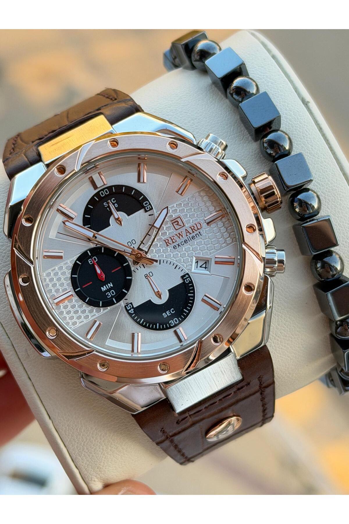 ساعت مچی مردانه Rd293.4 با کرونوگراف، ضدآب ۵ اتمسفر، ضمانت دو ساله، بند هدیه