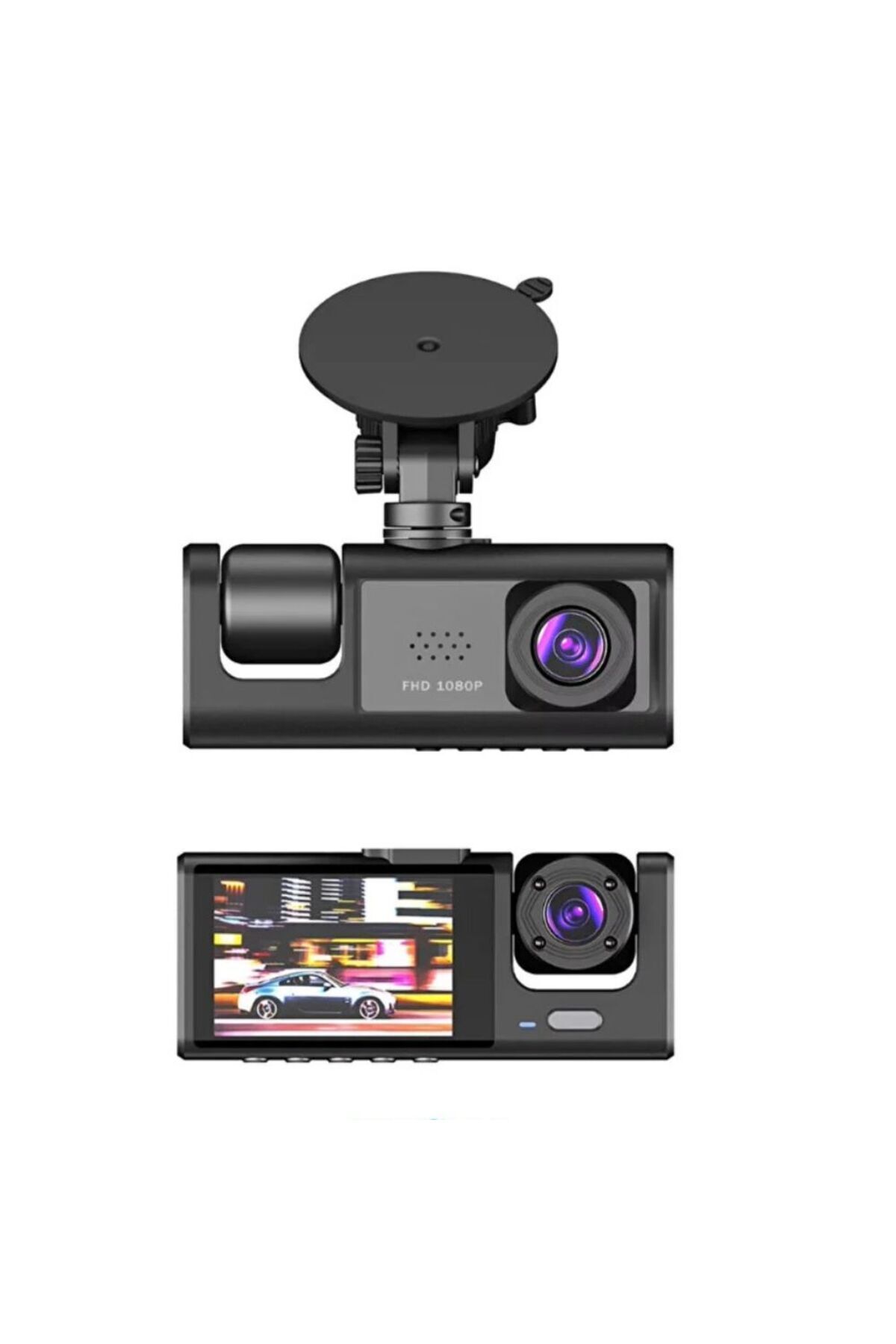 schitec Trafik Kaydedici Dikiz Aynası | Üç Kameralı 170° Geniş Açı Full HD 1080P Araç İçi Kamera C30