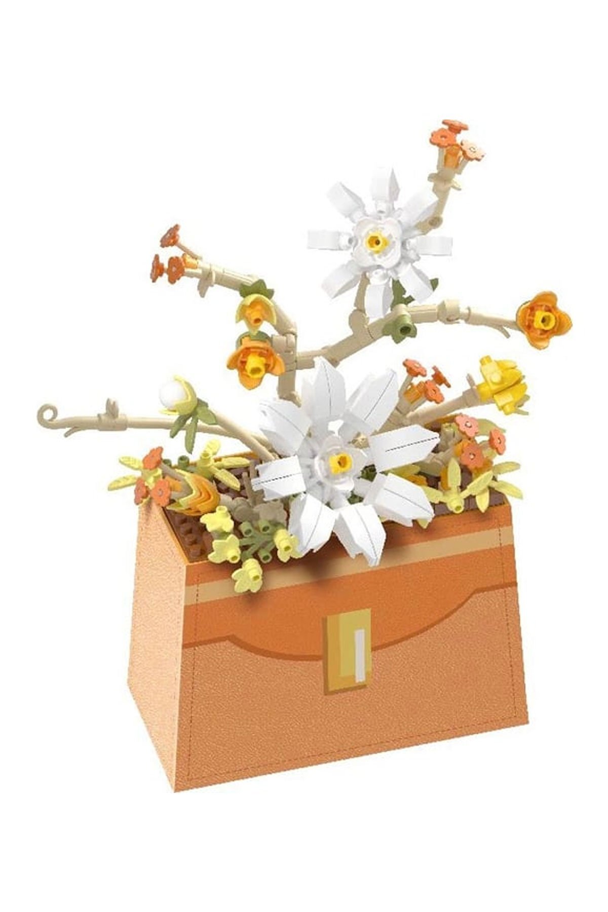کیت ساخت کیف گل بلوم بوتیک ۲۳۲ تکه – مدل DIY بلوک مینی – اسباببازی ساختنی با تم گل