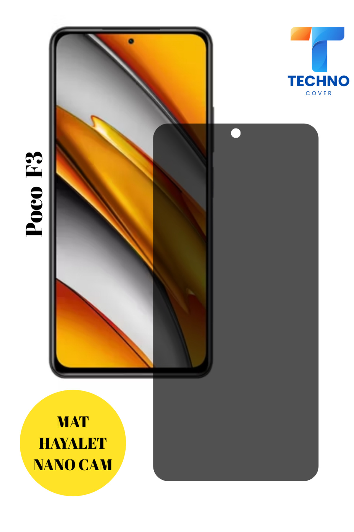 Poco F3 Ghost Glass Matte Nano Screen Protector Shockproof Flexible Nano Glass