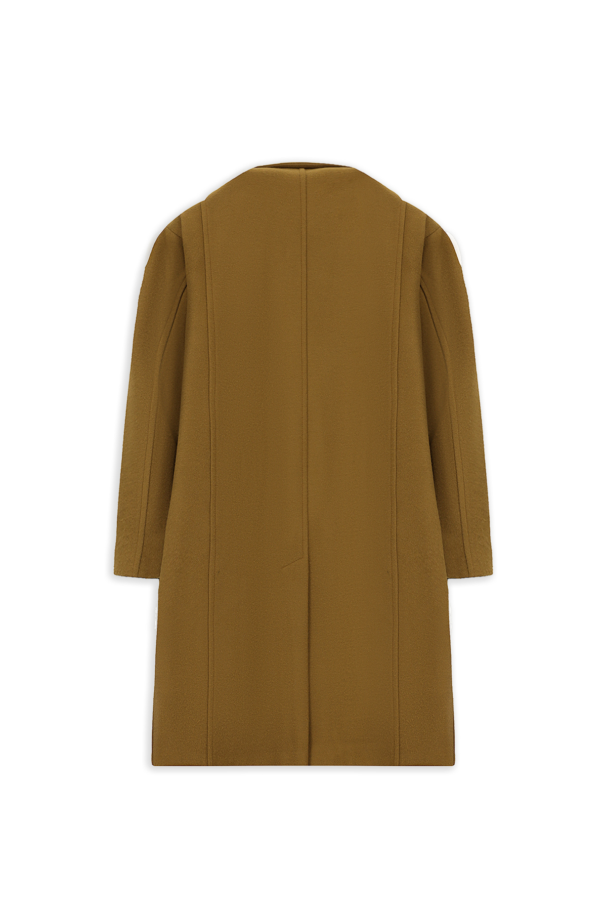 Kiğılı  Sivri Yaka Oversize Ekstra Rahat Kesim Cepli Düğmeli Klasik Palto - Görsel 2