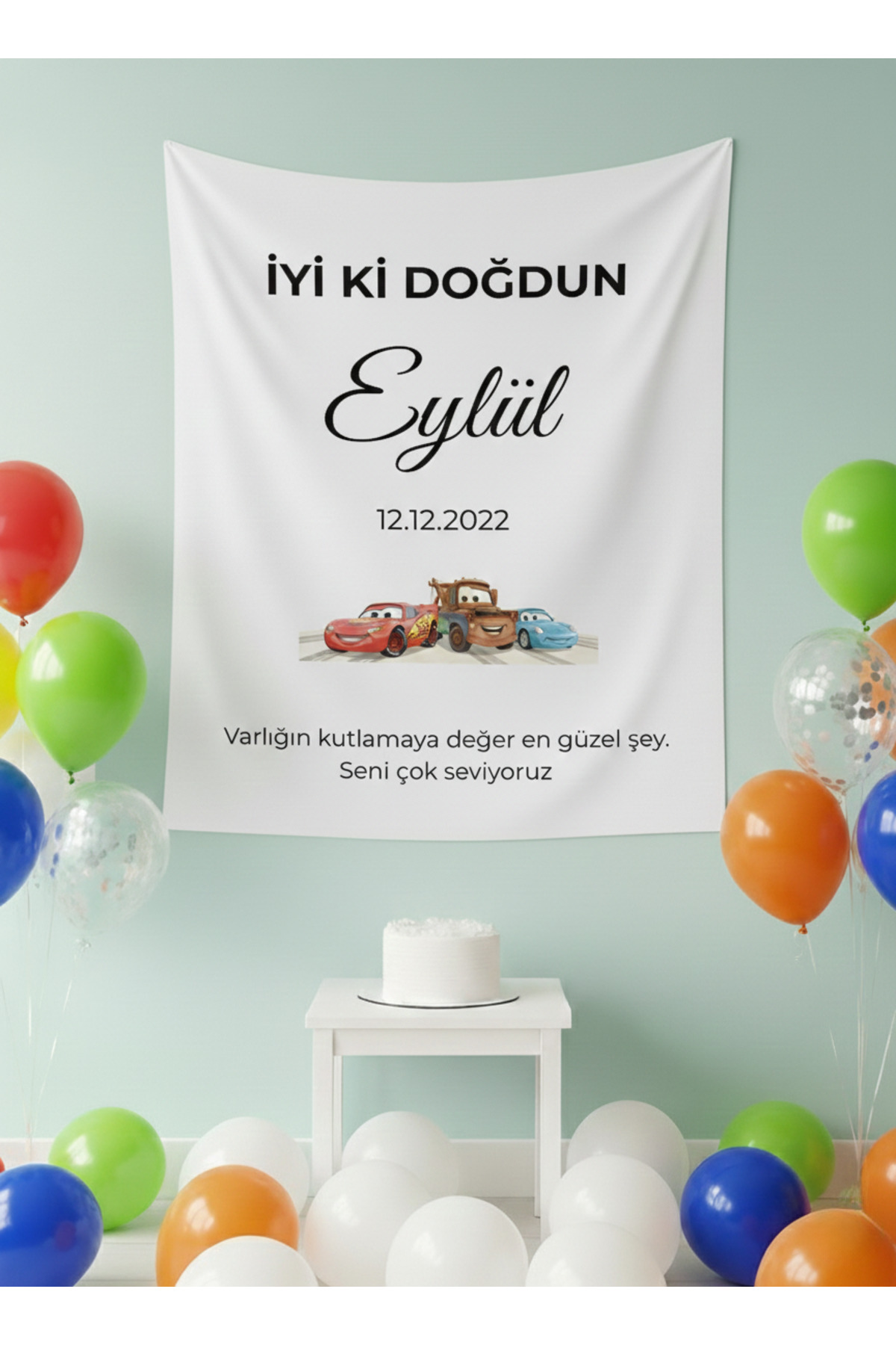 Personalized Birthday Happy Birthday Wall Covering Tapestry Premium Quality Fabric