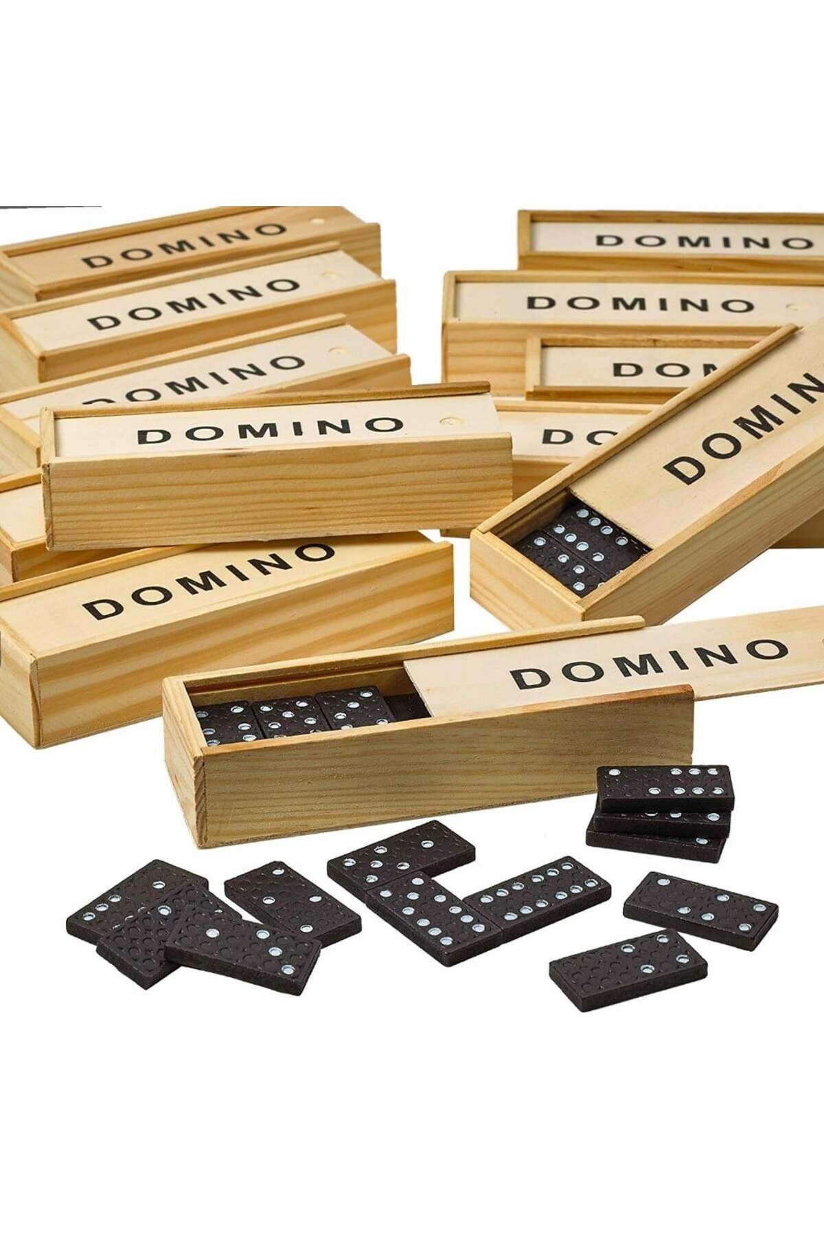 Oyunsal Ahşap Domino Seti - 28 taş Kutulu - 1 Kutu