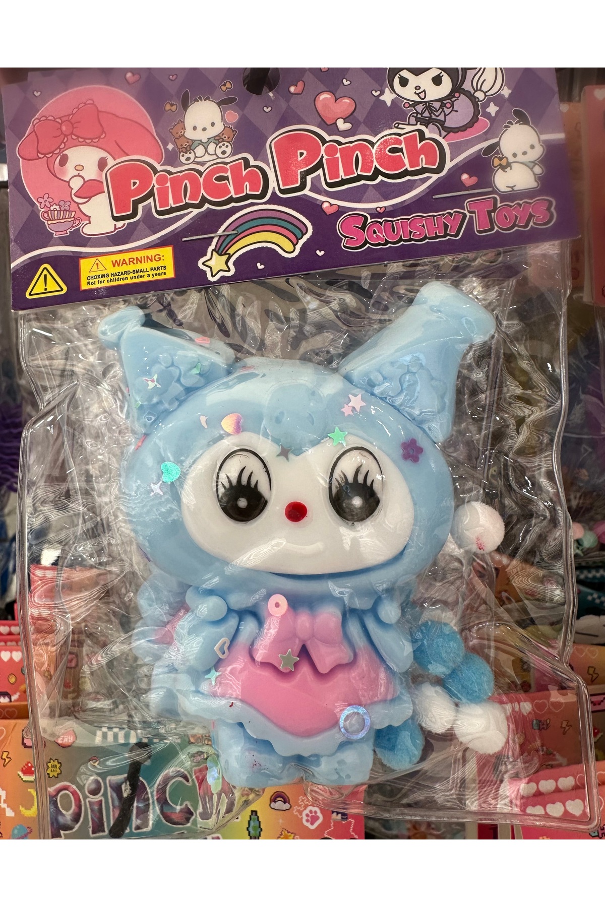 GLOW ACCESSORIES BAE Mavi Kuromi Sukuşi 10 Cm Oyuncak Slime