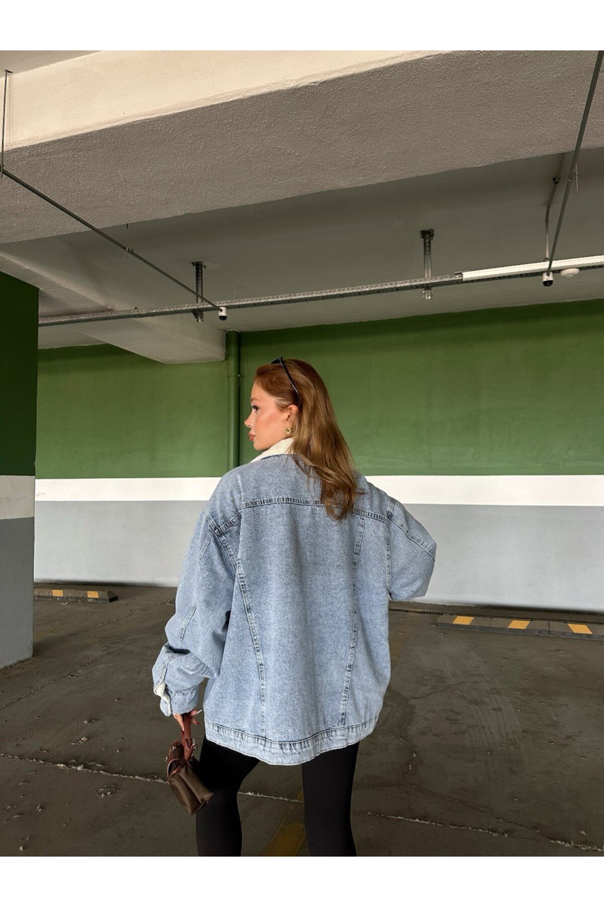 MUG collection  Kadın Kot İçi Kürklü Ceket Oversize - Görsel 4