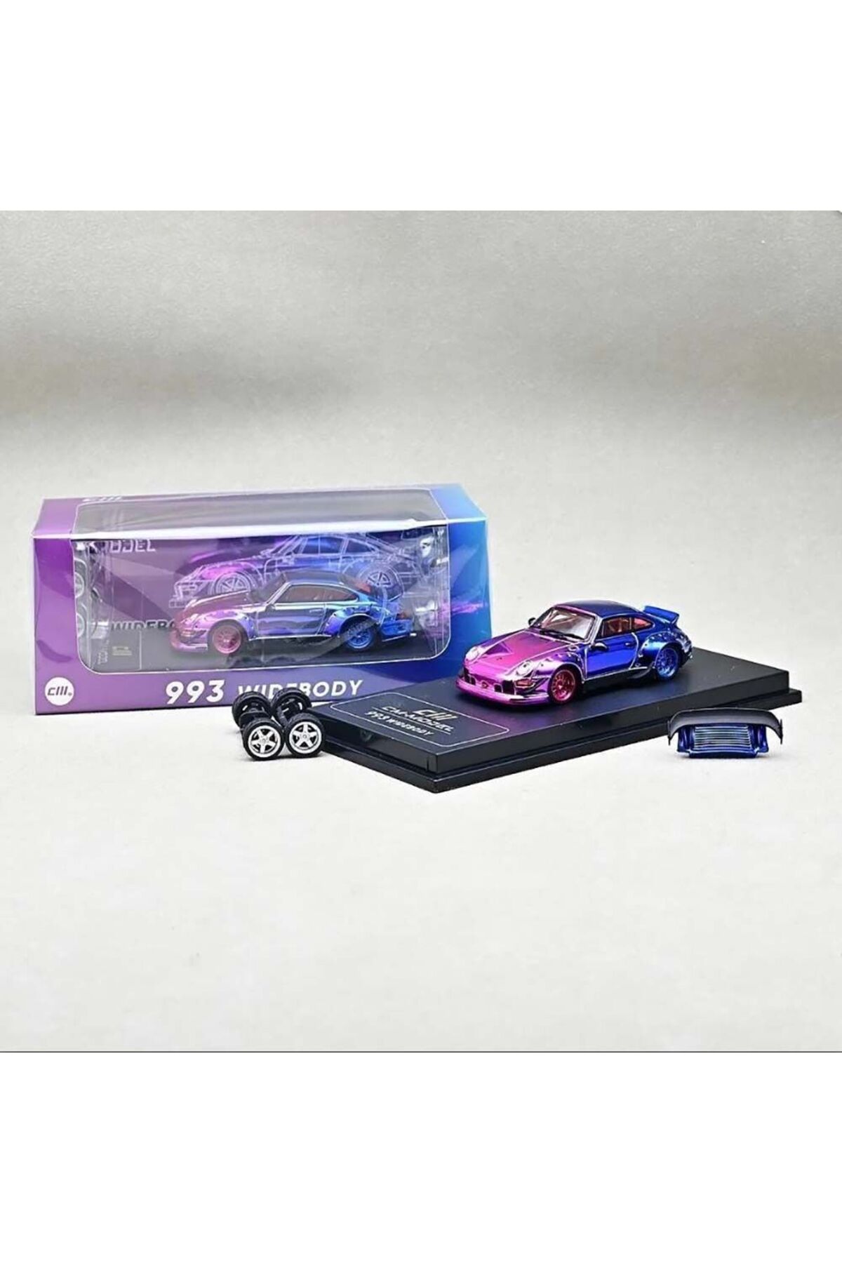 MODEL CM 164 Porsche 964 Widebody Chrome Pink CM64-964-Chorme Pink