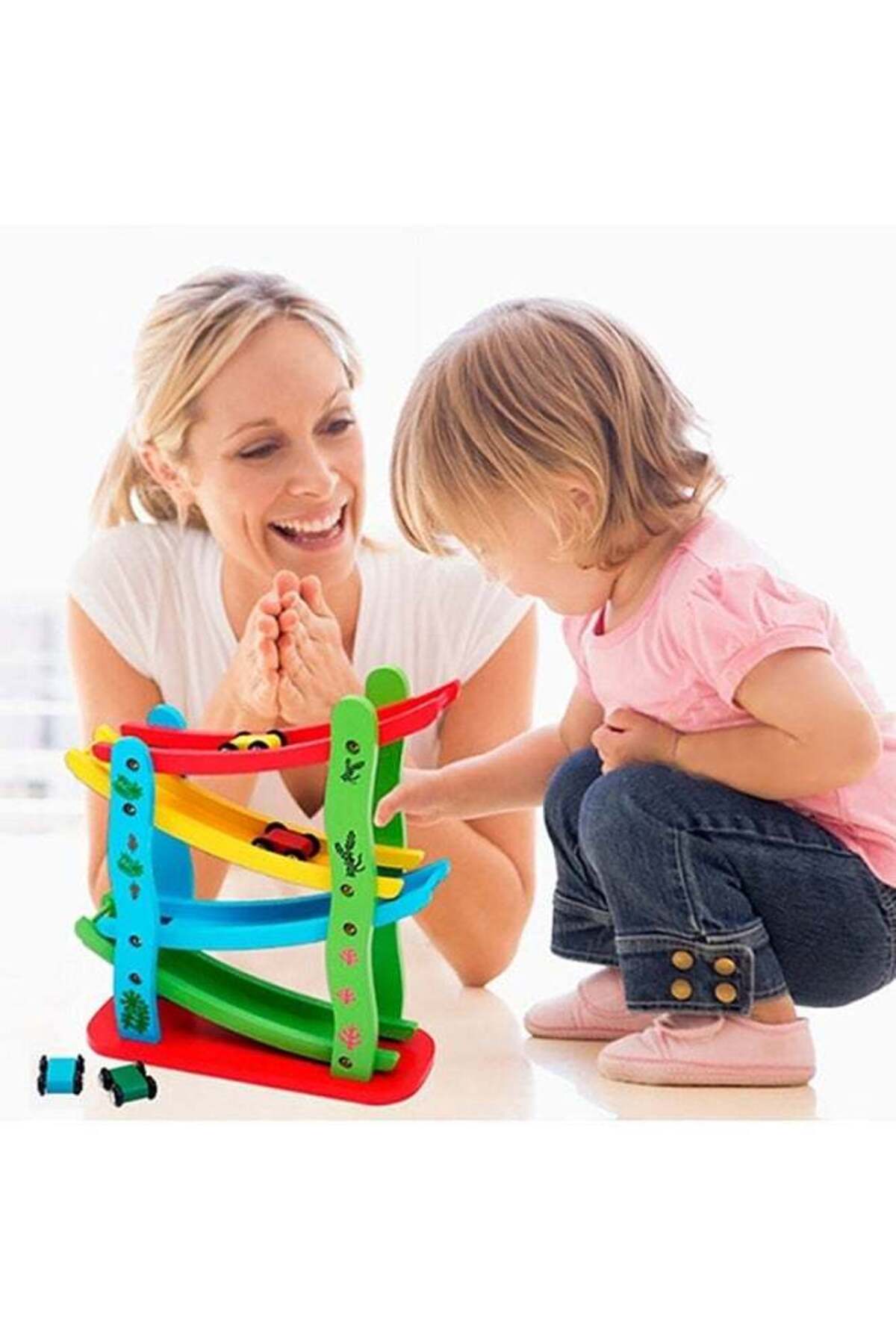 ماشین اسباب‌بازی چوبی اینرسی گلاید کار ترک - مناسب برای کودکان ۱ تا ۳ ساله، آموزش ابتدایی