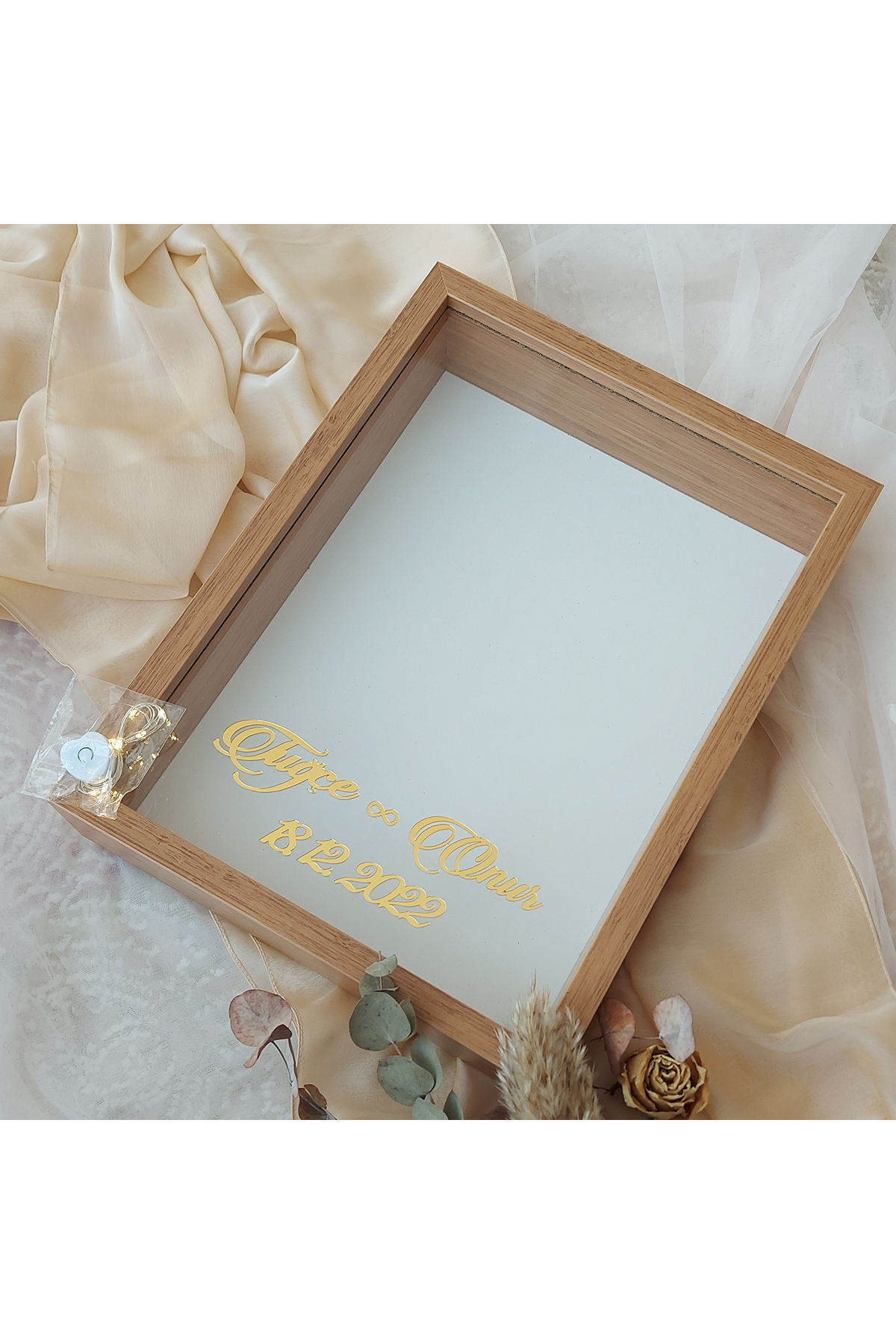 30x40 Cm Led Deep Design Rose Box Memory Frame! Mirror Frame!