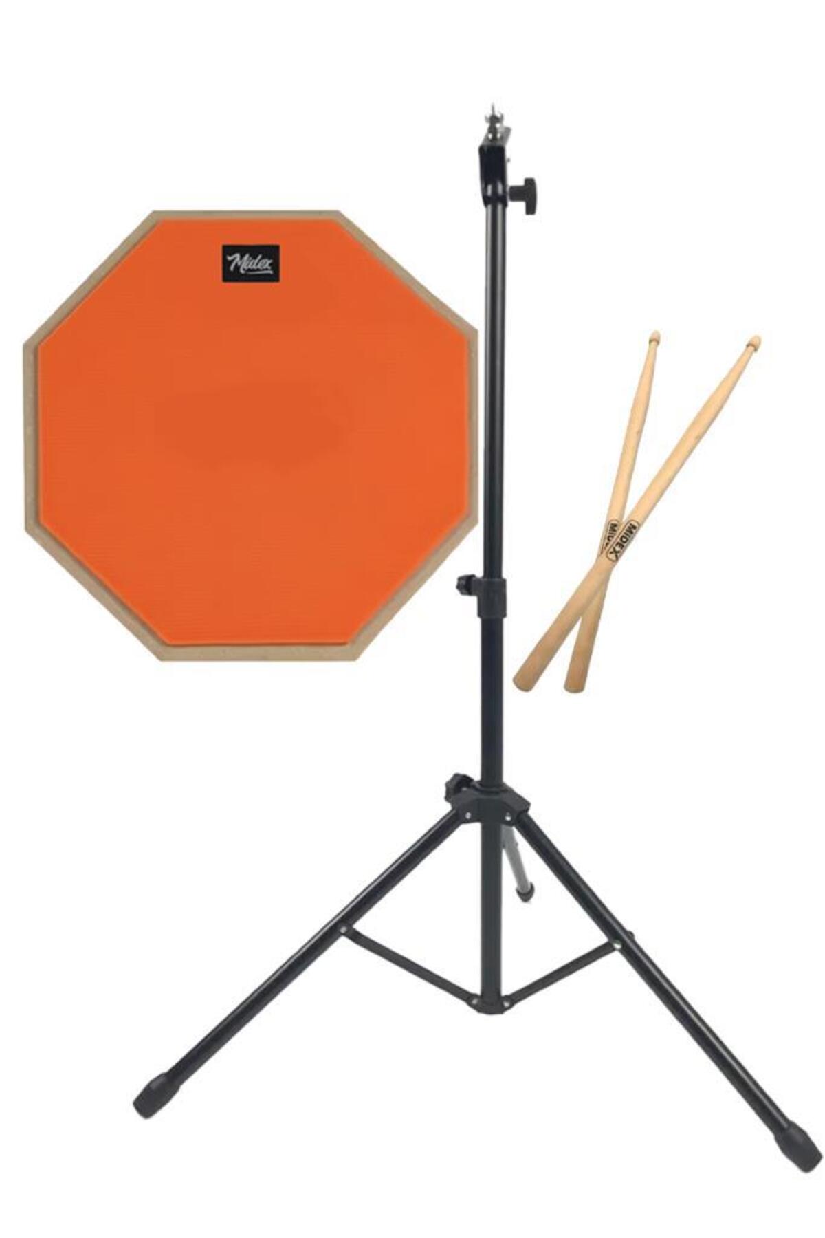 Midex DD-1080-PAK Bateri Davul Çalışma Pedi Seti 8 İnç Drum