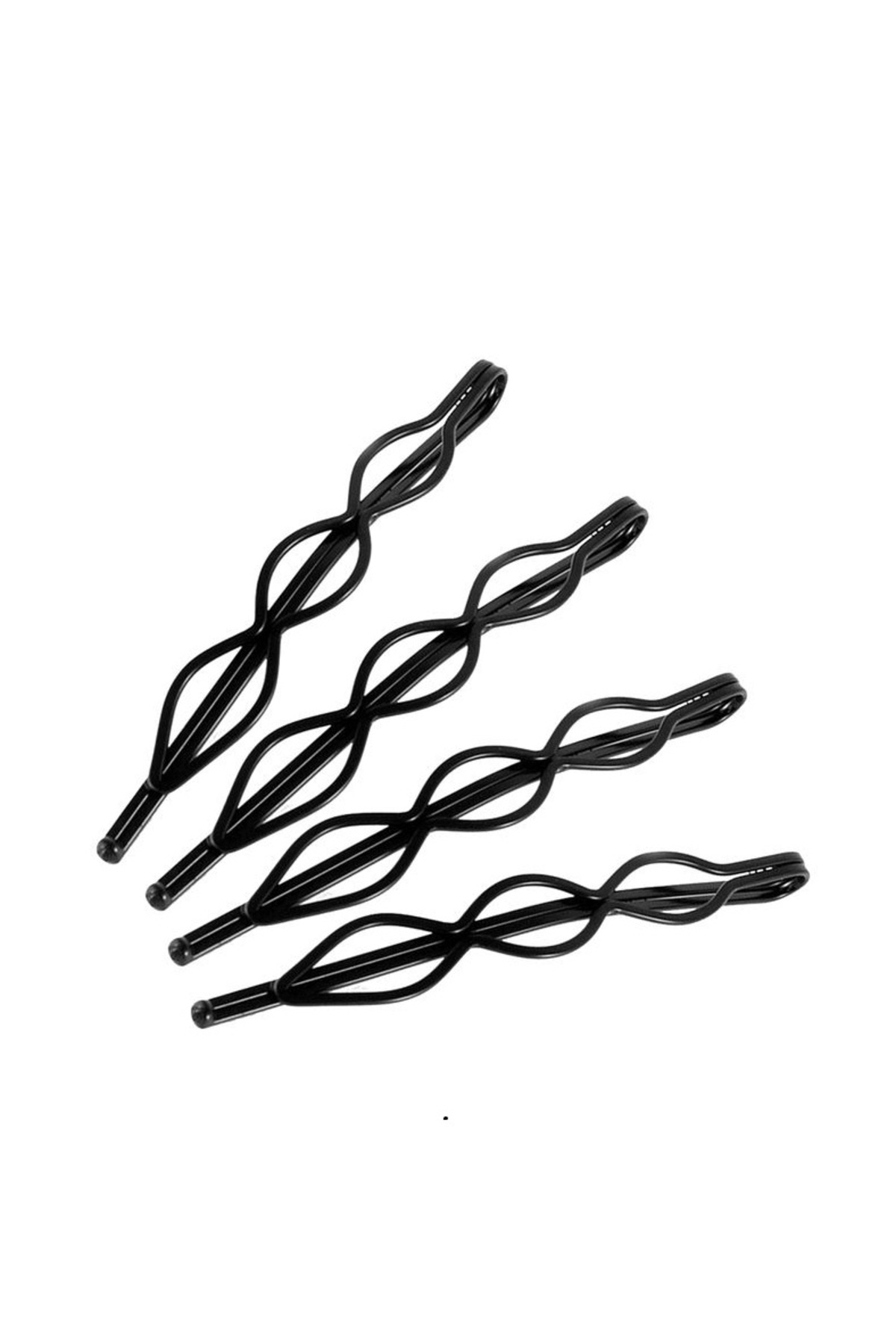 Wire Buckle Black Screen, Hairpin 7 Cm. 2 Pieces