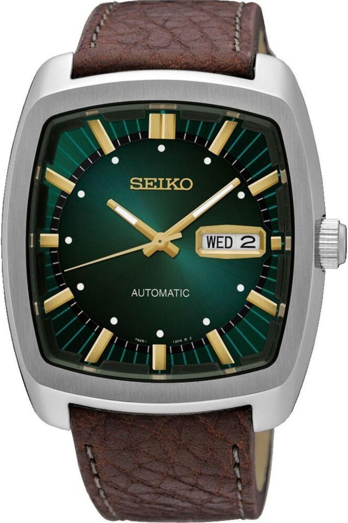 Seiko SNKP27 PİLSİZ OTOMATİK YEŞİL KADRAN DERİ KORDON DİKDÖRTGEN