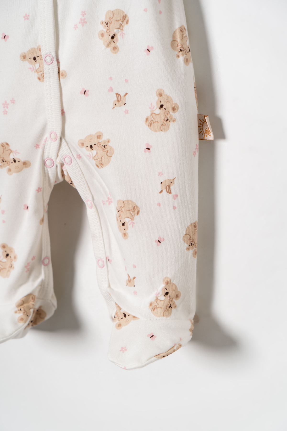 Miniday Baby Kız Bebek Baskılı Tulum Şapkalı Yeni doğan %Pamuklu Hastane çıkışı Uyku Tulumu Çıtçıtlı Basıc 15 fotoğrafı 3 (önizleme)