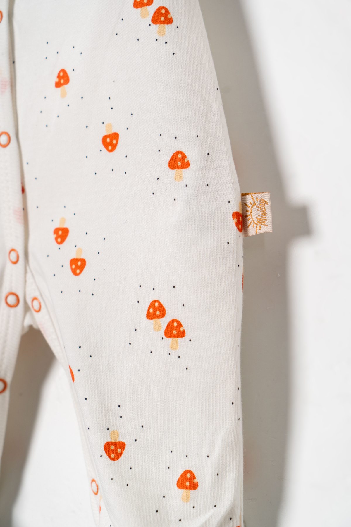 Miniday Baby Kız Bebek Baskılı Tulum Şapkalı Mantar Yeni doğan Pamuklu Hastane çıkışı Uyku Tulumu Çıtçıtlı fotoğrafı 5 (önizleme)