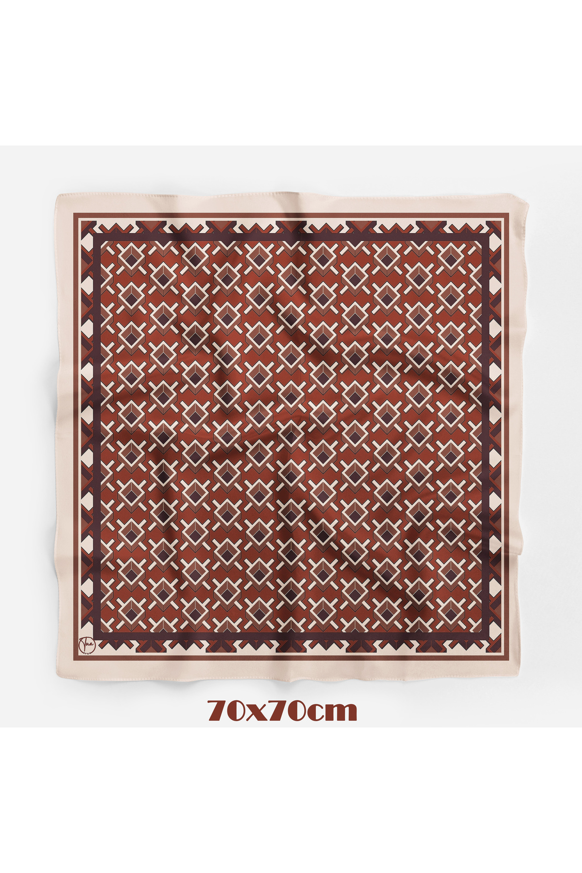tuaipek KANVAS PATLAMASI Desen 70*70cm Bandana/Fular görsel 2
