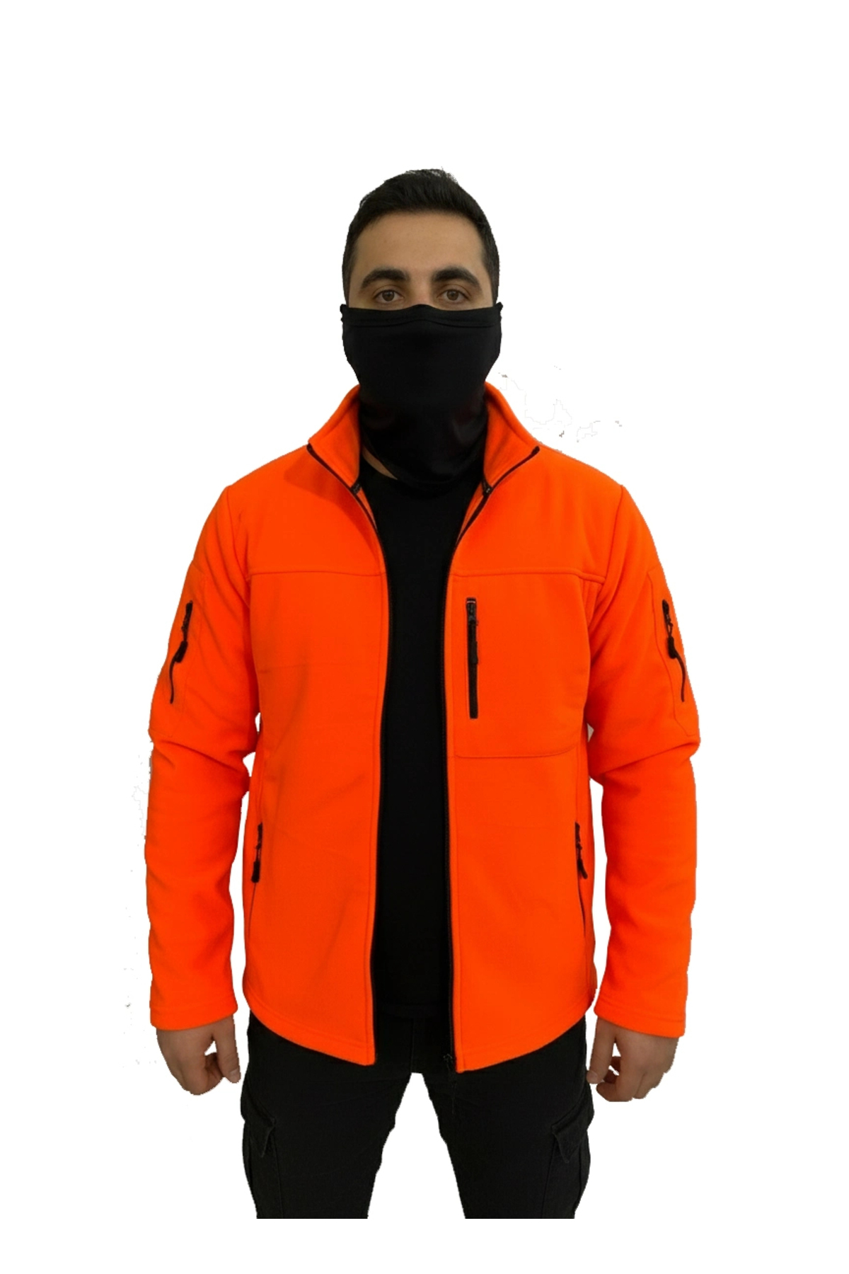 ORANGE TACTICAL FLEECE JACKET HUNTER 7 POCKET — نارنجی P506S9167