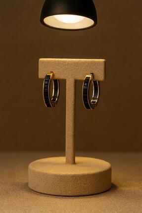 Moda badem Gold Çelik Kadın Küpe