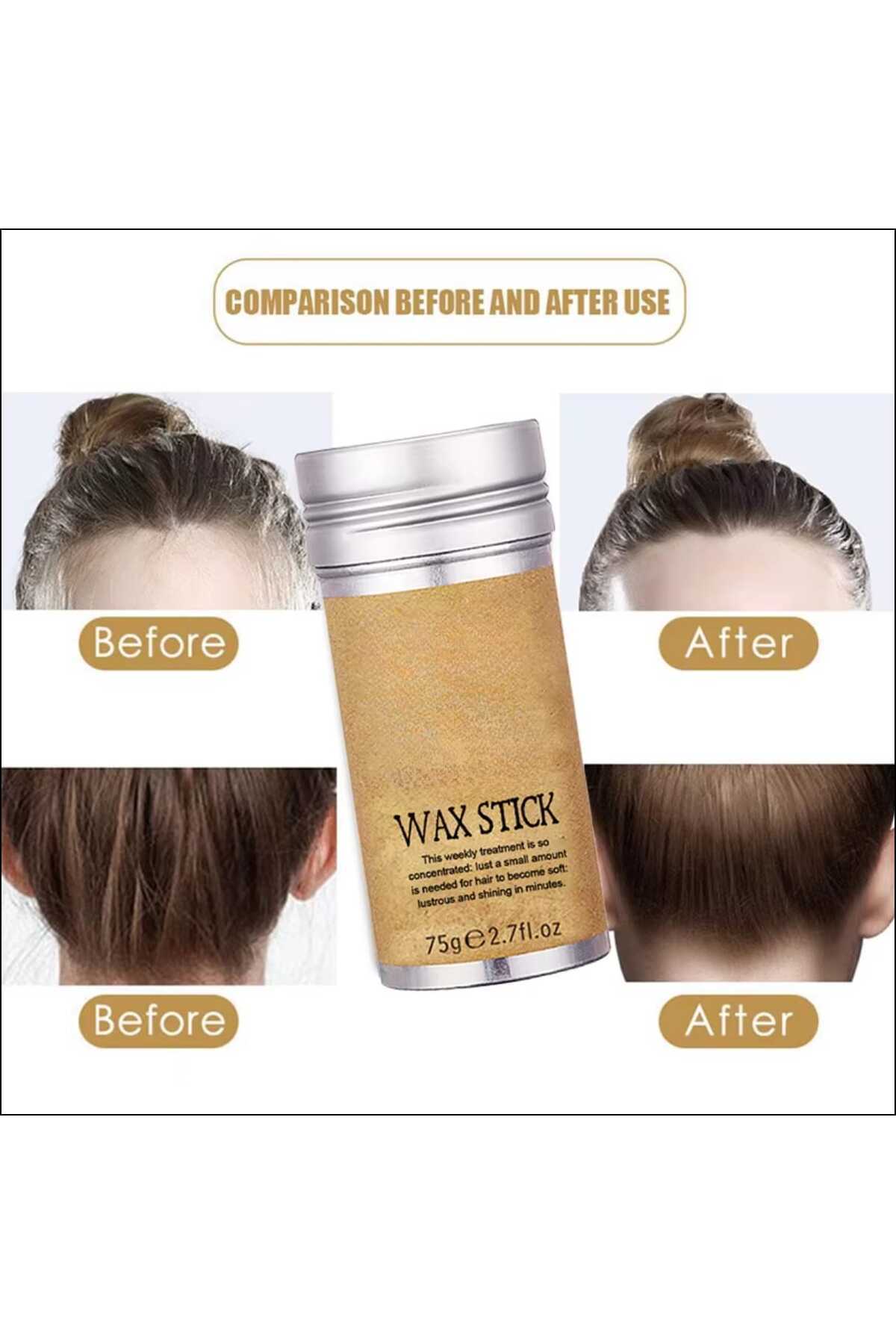2li Set 1 Adet Saç Şekillendirici Mucizevi Tarak Saç Sabitleyici Şekillendirici Stick Wax 75 gr Vaks — vic847 — تصویر 6 از 8