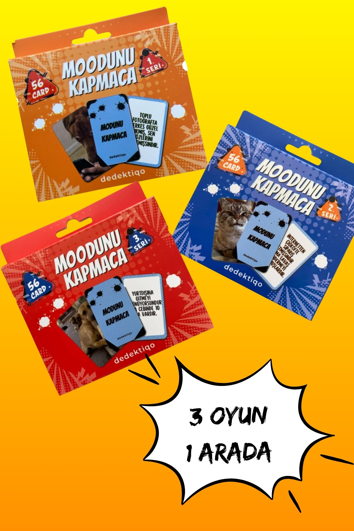 dedektiqo Mood Oyunu Eğlenceli Kart Oyunu Arkadaş Aile Komik Parti Kart Yılbaşı Kutu Oyunu Masa Oyunu 168 Kart fotoğrafı 2 (önizleme)