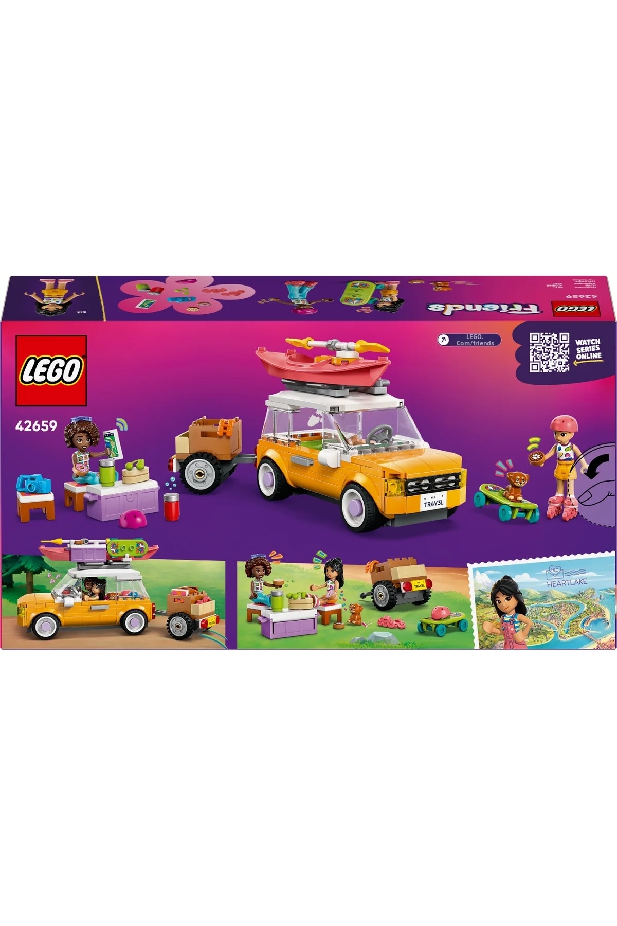 ® Friends Friendship Travel Car 42659 – ست ساختنی اسباب‌بازی خلاقانه برای کودکان ۶ سال به بالا (۲۲۰ قطعه)