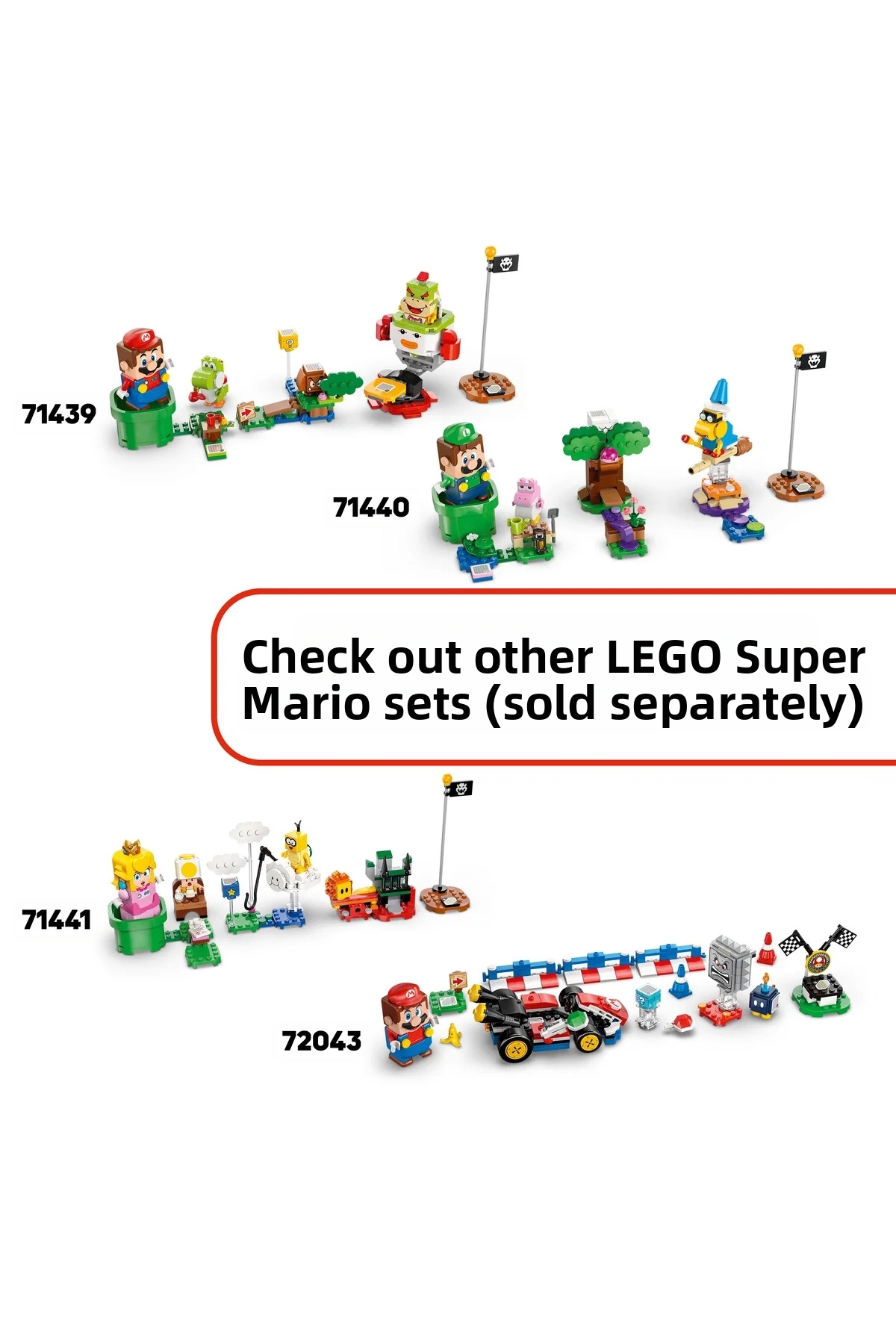 ® سوپر ماریو ™ پرنس فلورین و قلعه باوزر ۷۲۰۴۲ – ست ساختنی اسباب‌بازی کودکان ۹+ (۱۲۵۱P)