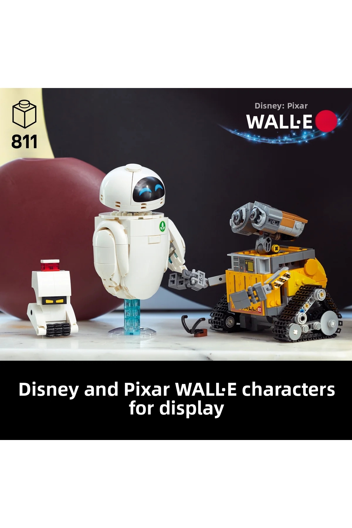 ® ǀ دیزنی و پیکسار وال-ای و ایو ۴۳۲۷۹ – کیت ساخت ماکت کلکسیونی برای بزرگسالان (۸۱۱P)
