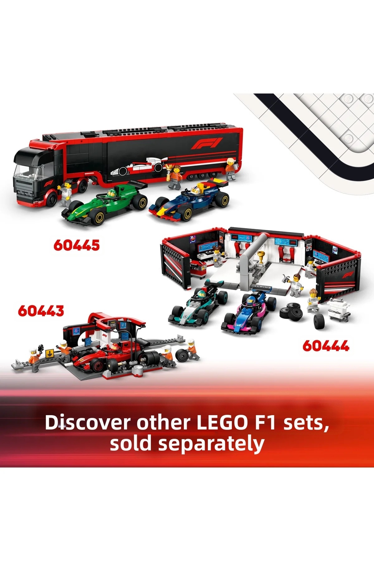® راننده F1 شهری با خودروی مسابقهای مکلارن 60442 مجموعه ساختنی فرمول یک برای کودکان بالای ۶ سال (۸۶ قطعه)