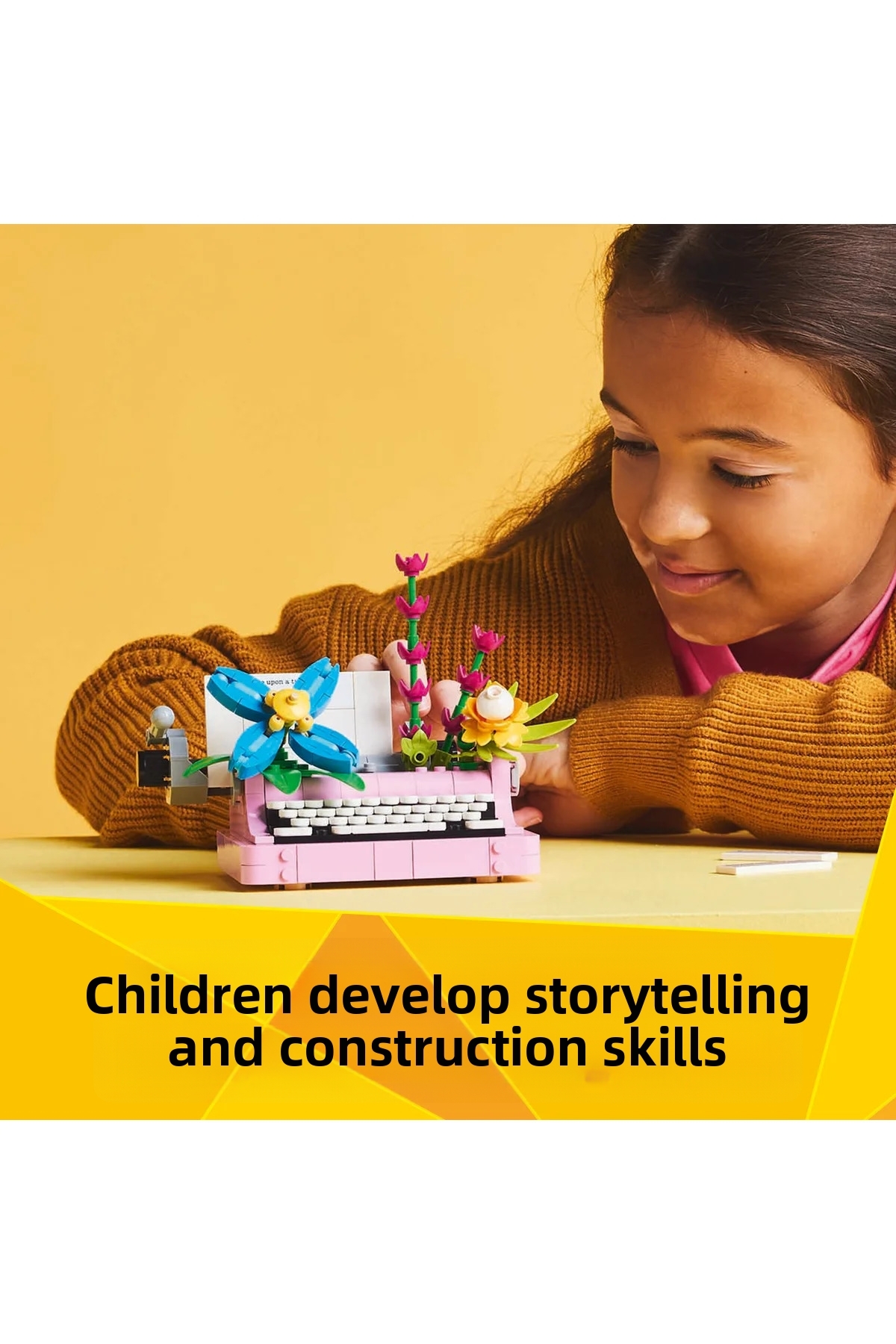 ® کریِیتور ماشین تحریر ۳ در ۱ با گل‌ها، مجموعه اسباب‌بازی ۳۱۱۶۹