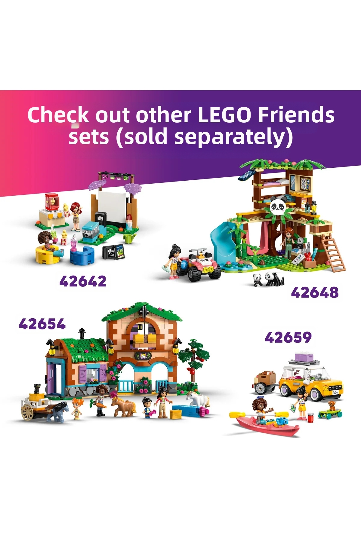 ® Friends محوطه بازی توله‌سگ 42665 – مجموعه ساخت اسباب‌بازی خلاقانه برای کودکان ۴+ (۶۶ قطعه)