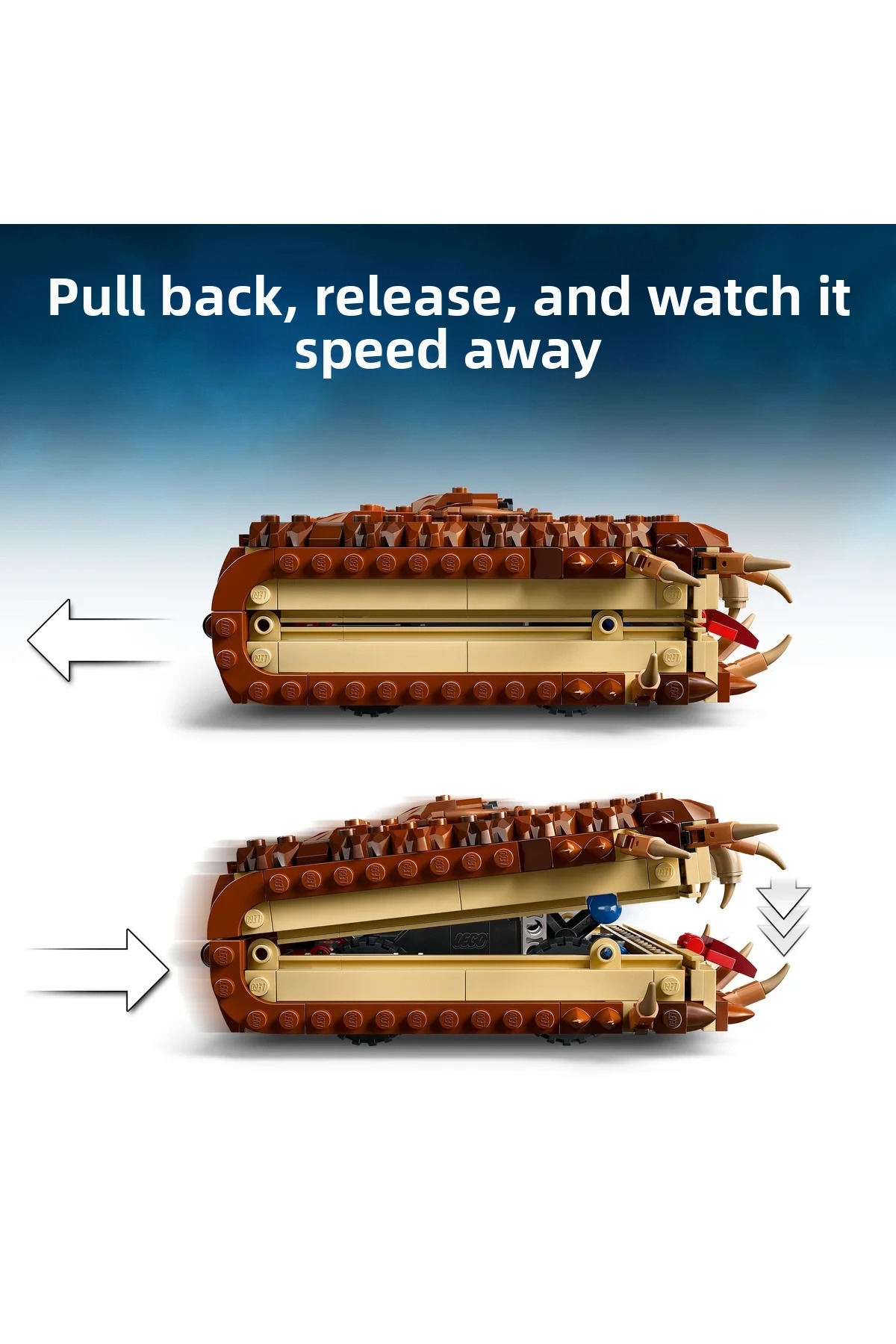 ® هری پاتر ™ حیوان گاززننده کتاب ۷۶۴۴۹ – مجموعه ساخت اسباب‌بازی خلاقانه برای کودکان ۹ سال به بالا (۵۱۸ قطعه)