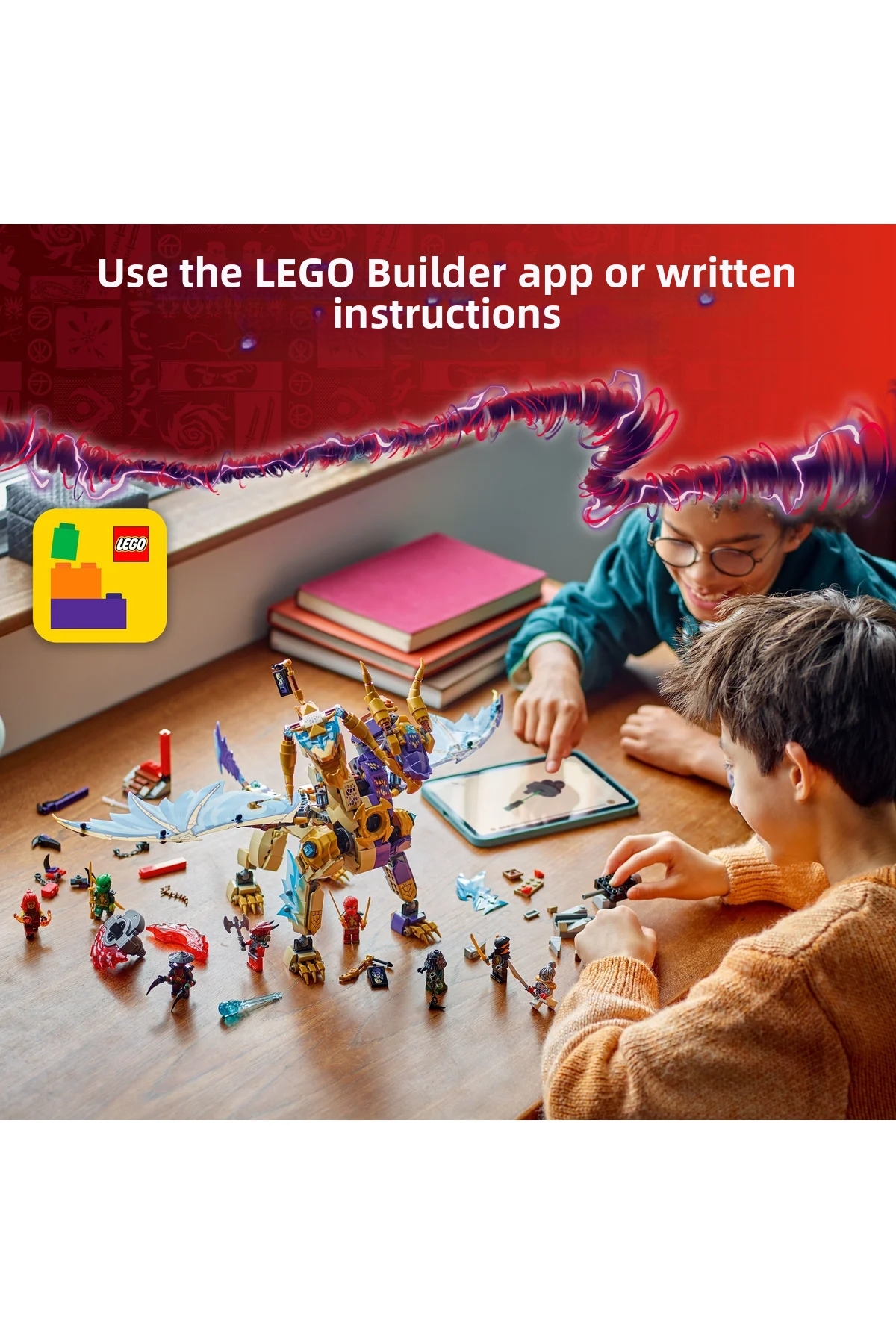 ® نینجاگو ® فوکوس آرک دراگون 71836 – مجموعه ساختنی اسباب‌بازی خلاقانه (۹+ سال) (۸۶۹ قطعه)