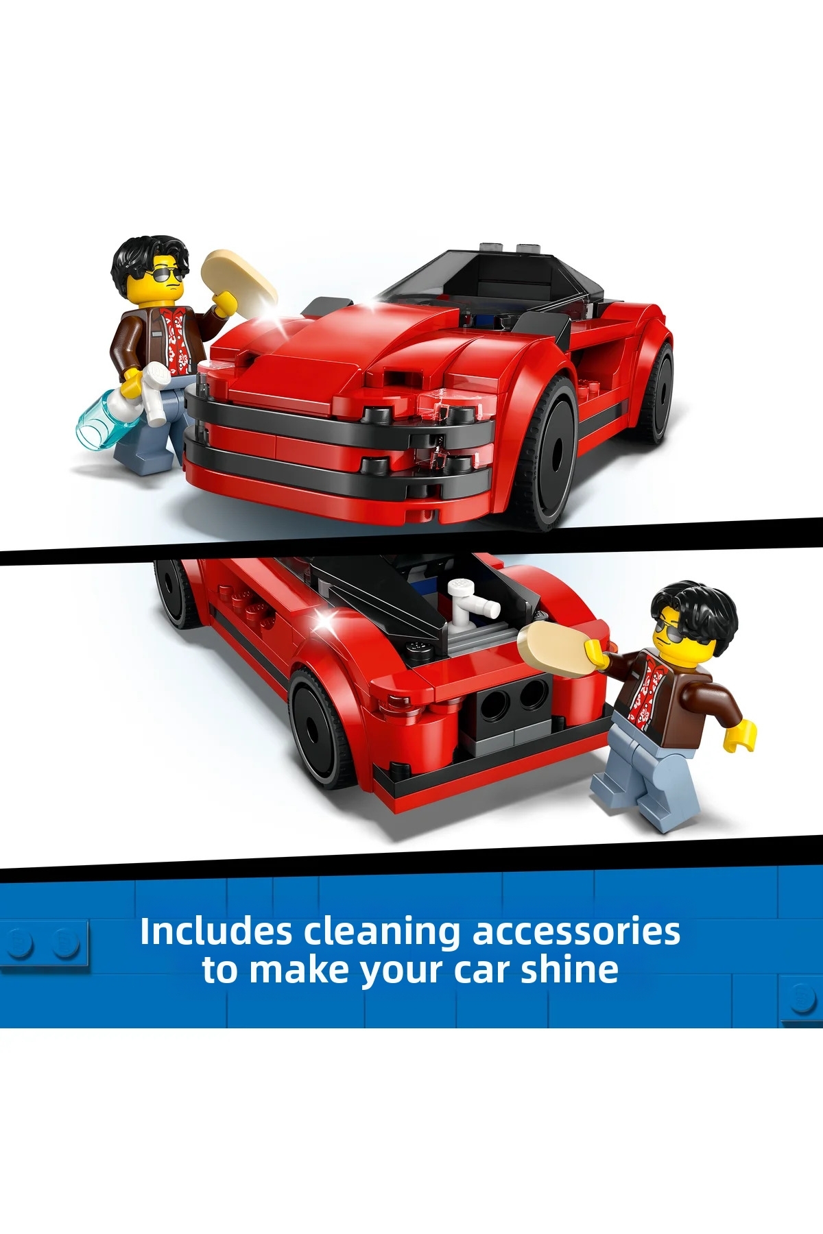 ® ماشین اسپرت قرمز شهری 60448 – مجموعه ساختنی اسباب‌بازی خلاقانه ۵+ (۱۰۹ قطعه)