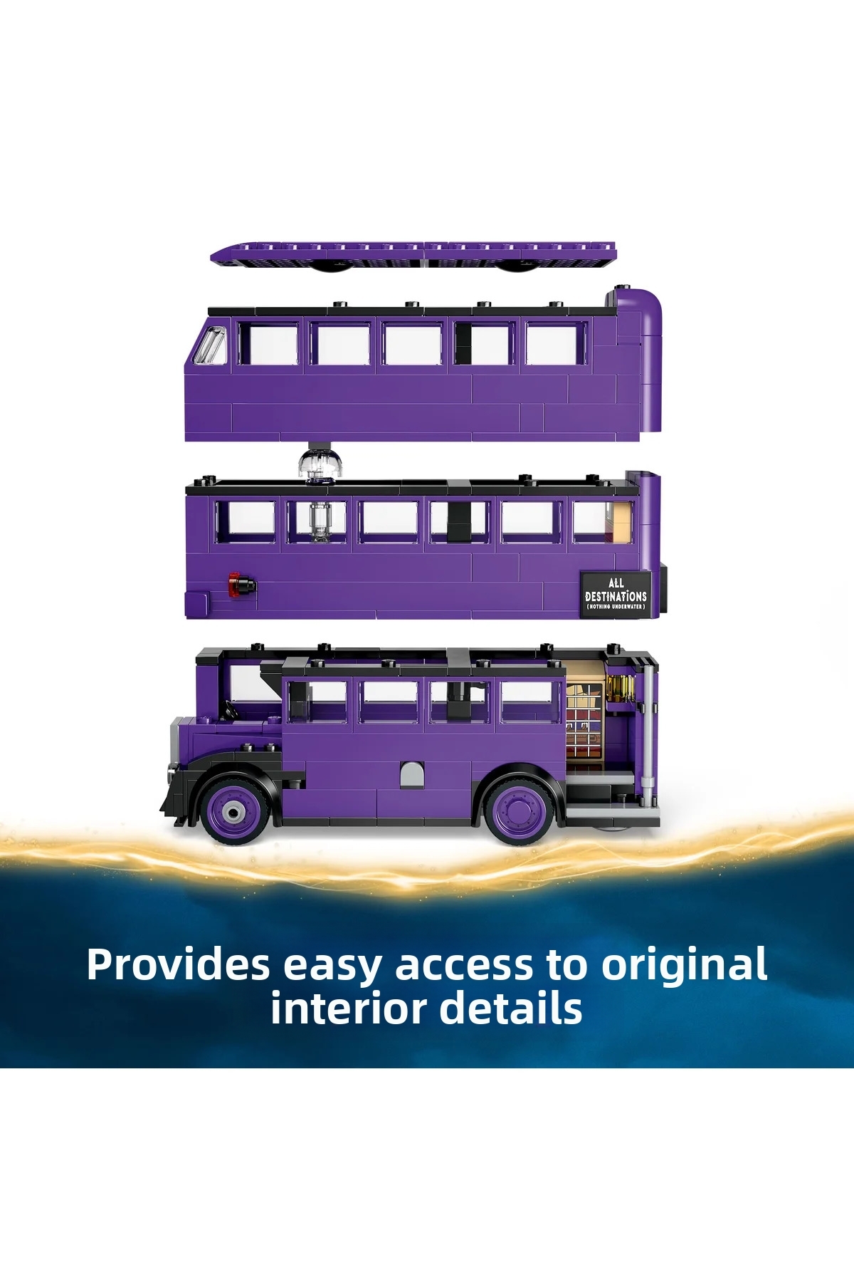 ماکت ساختنی خودروی کودکان هری پاتر™ ماجراجویی اتوبوس هیزِر 76446 – مناسب سنین ۸ سال به بالا (۴۹۹P)