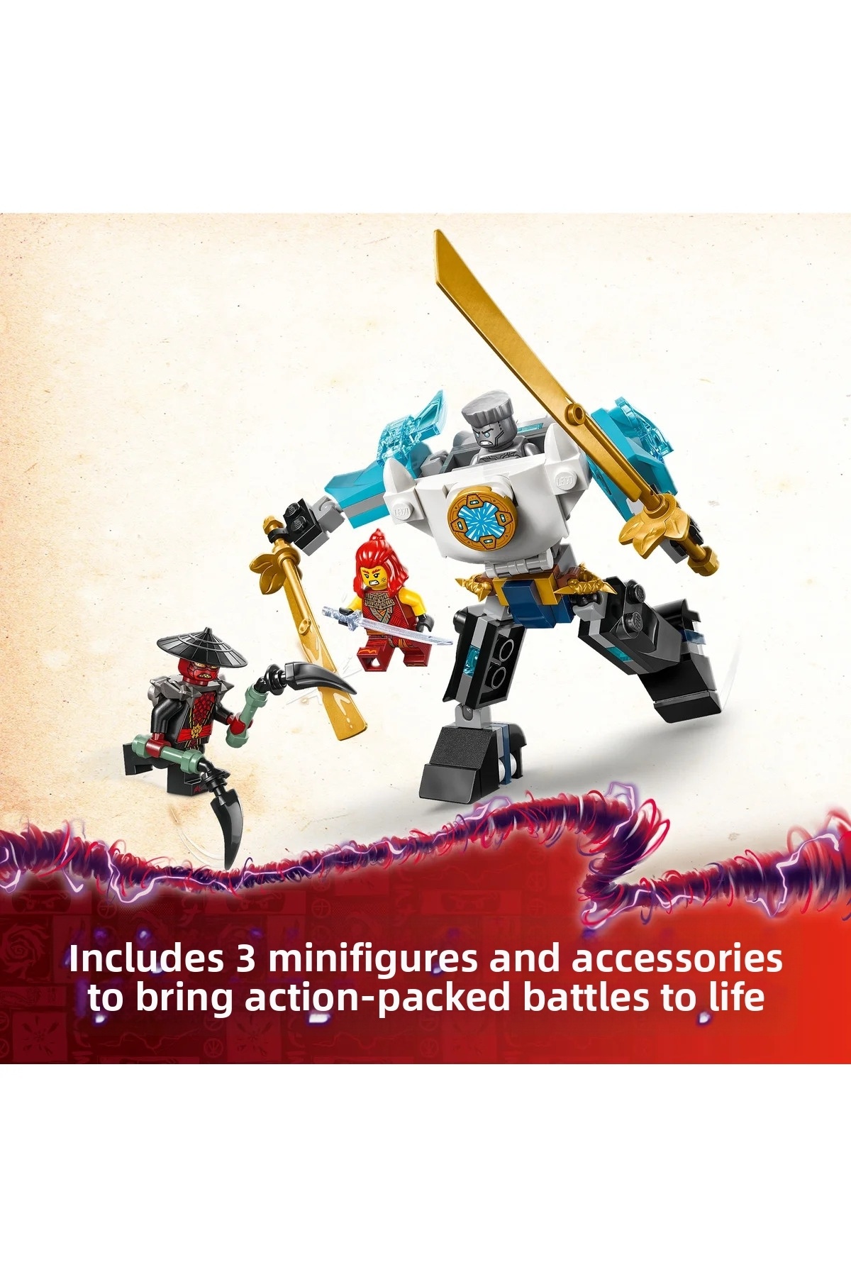 ® NINJAGO® ست اسباب‌بازی نقش‌بازی مِک لباس نبرد زین 71827