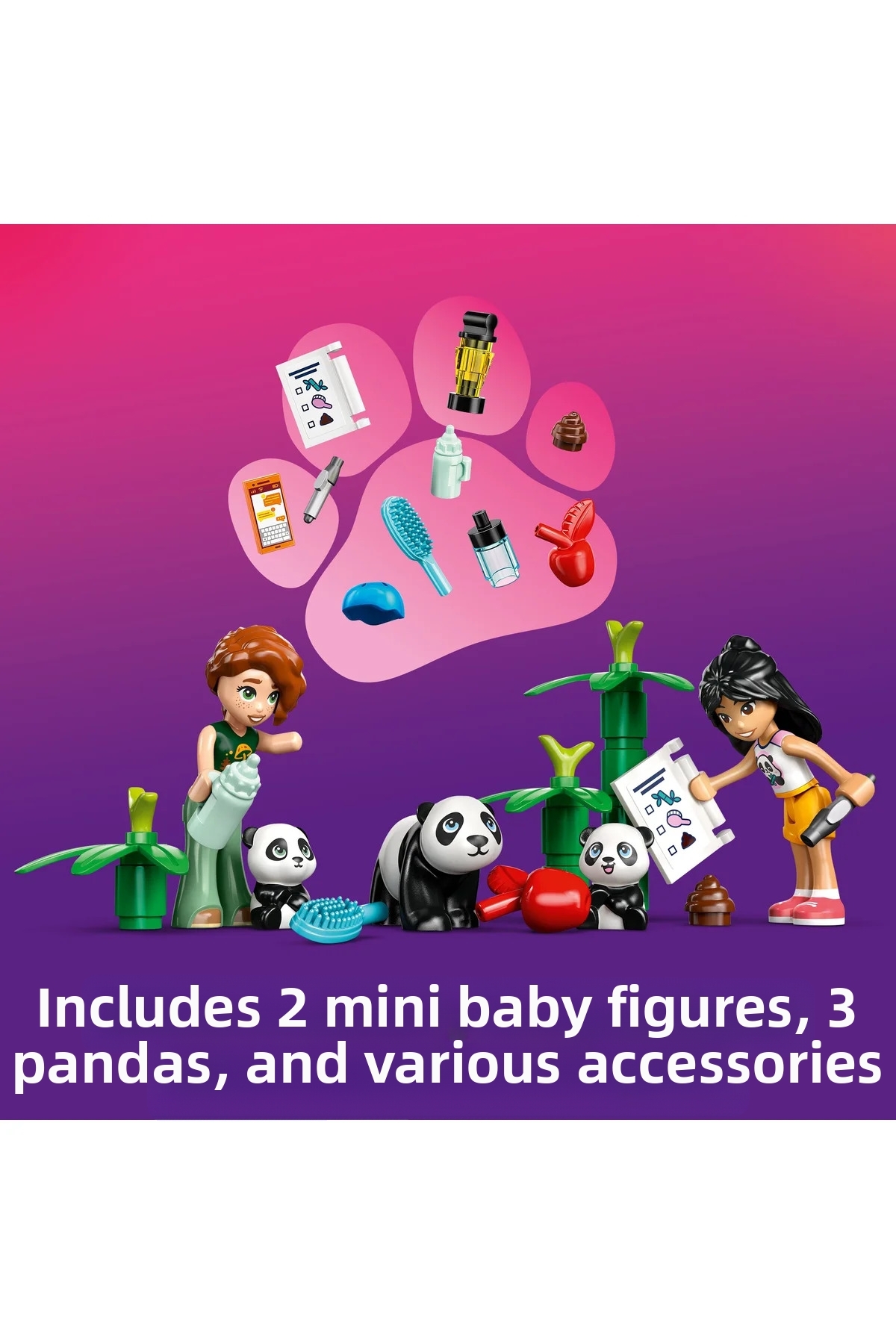 ® Friends پناهگاه پاندا مراقبت از حیوانات 42648 – مجموعه ساختنی اسباب‌بازی خلاقانه برای کودکان ۷ سال به بالا (۲۴۳ قطعه)