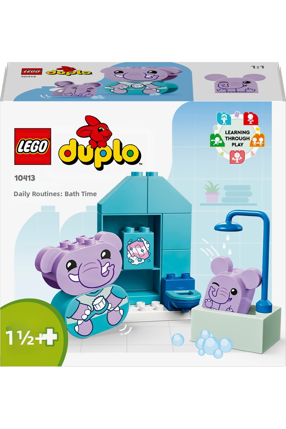 ® دوپلو اولین روتین‌های روزانه من: مجموعه ساختنی زمان حمام ۱۰۴۱۳ برای کودکان ۱٫۵ ساله به بالا (۱۵ تکه)