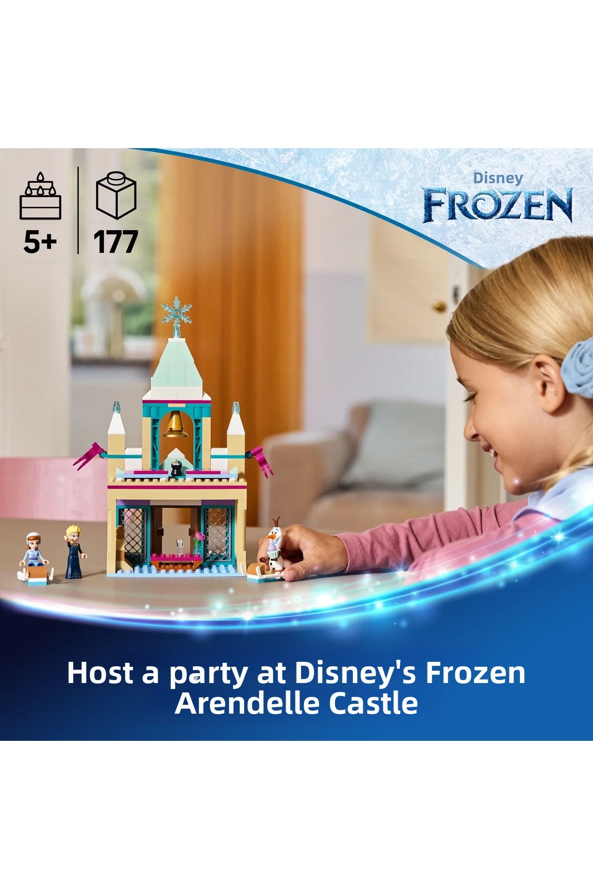 ® ؟ دیزنی فروزن آردنل قصر یخ‌زده فروزن ۴۳۲۶۵ - مجموعه ساختنی (۱۷۷ قطعه) برای سنین ۵ سال به بالا