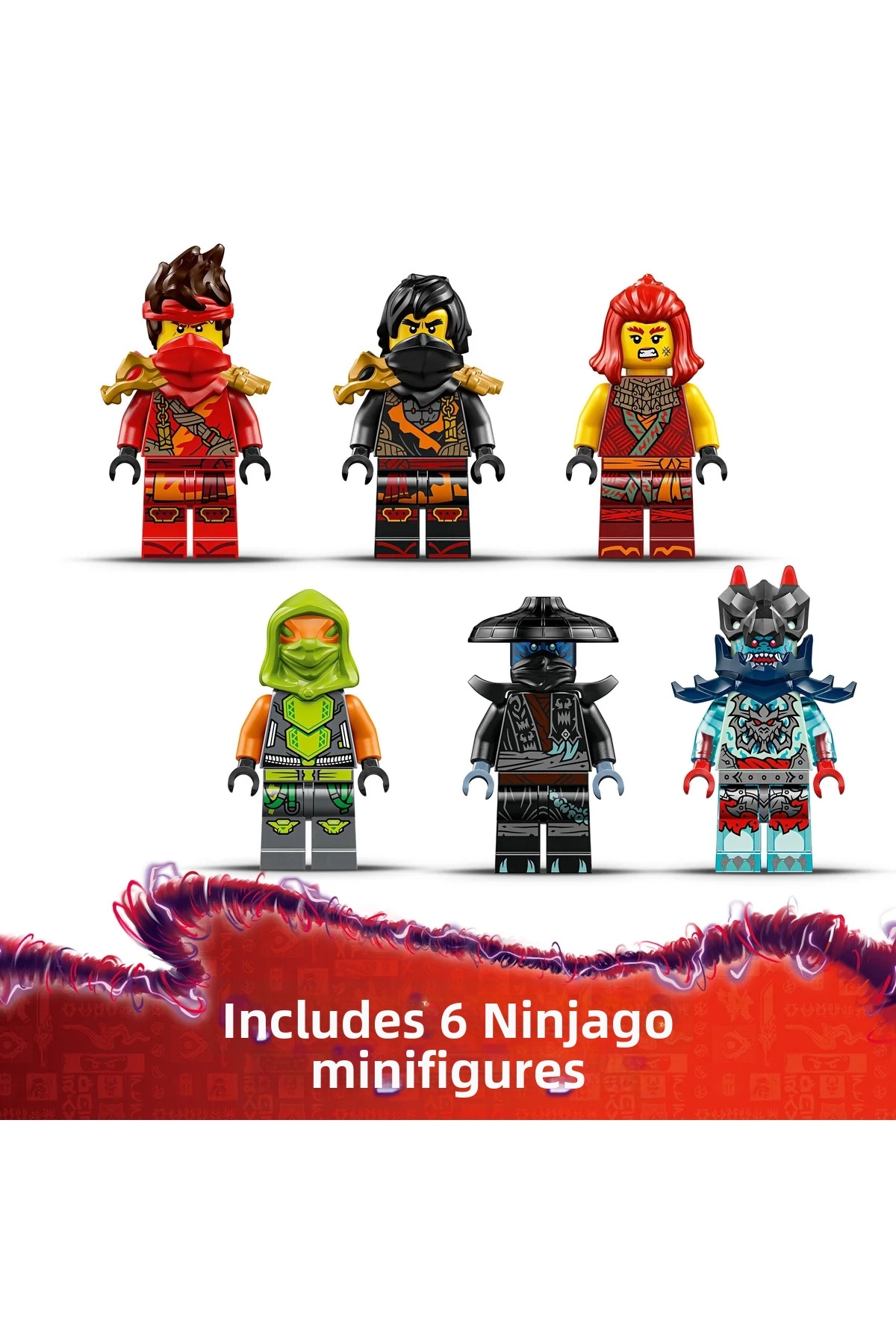 ® نینجاگو ® وسیله نقلیه نینجا نبرد ۷۱۸۴۴ – مجموعه ساختنی اسباب‌بازی ۳ در ۱ برای کودکان ۸ سال به بالا (۵۶۱ قطعه)